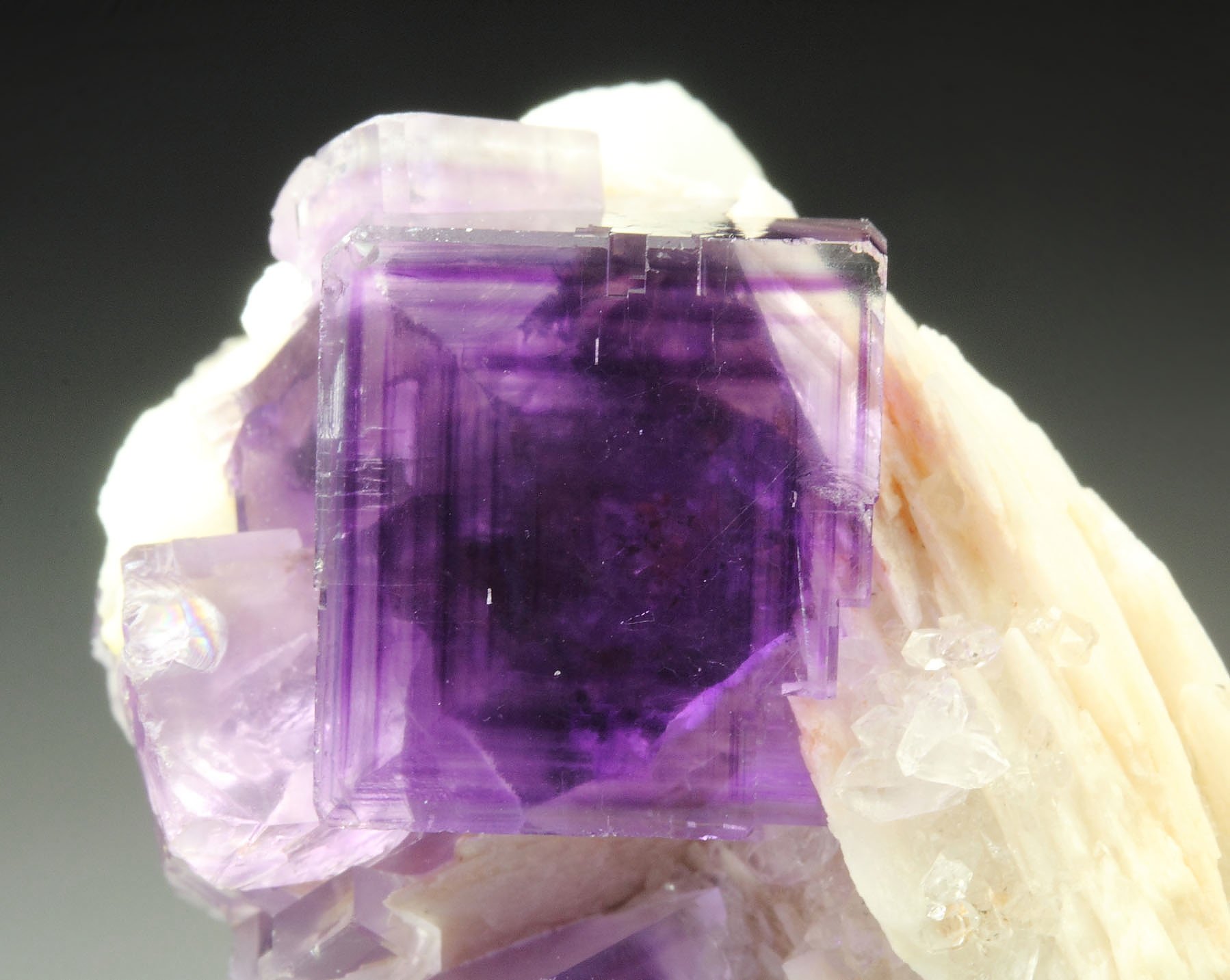 FLUORITE with PHANTOMS, BARYTE