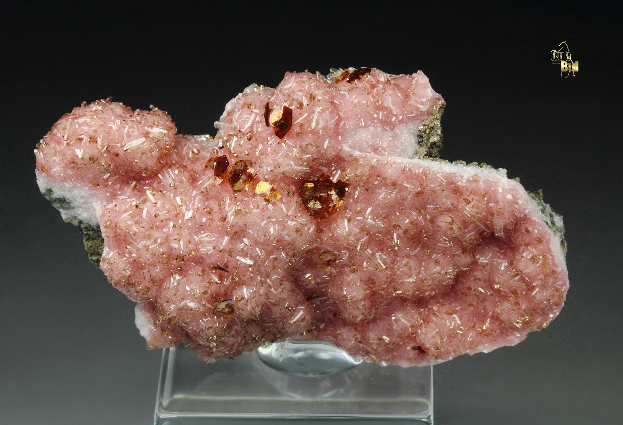 SHIGAITE, RHODOCHROSITE