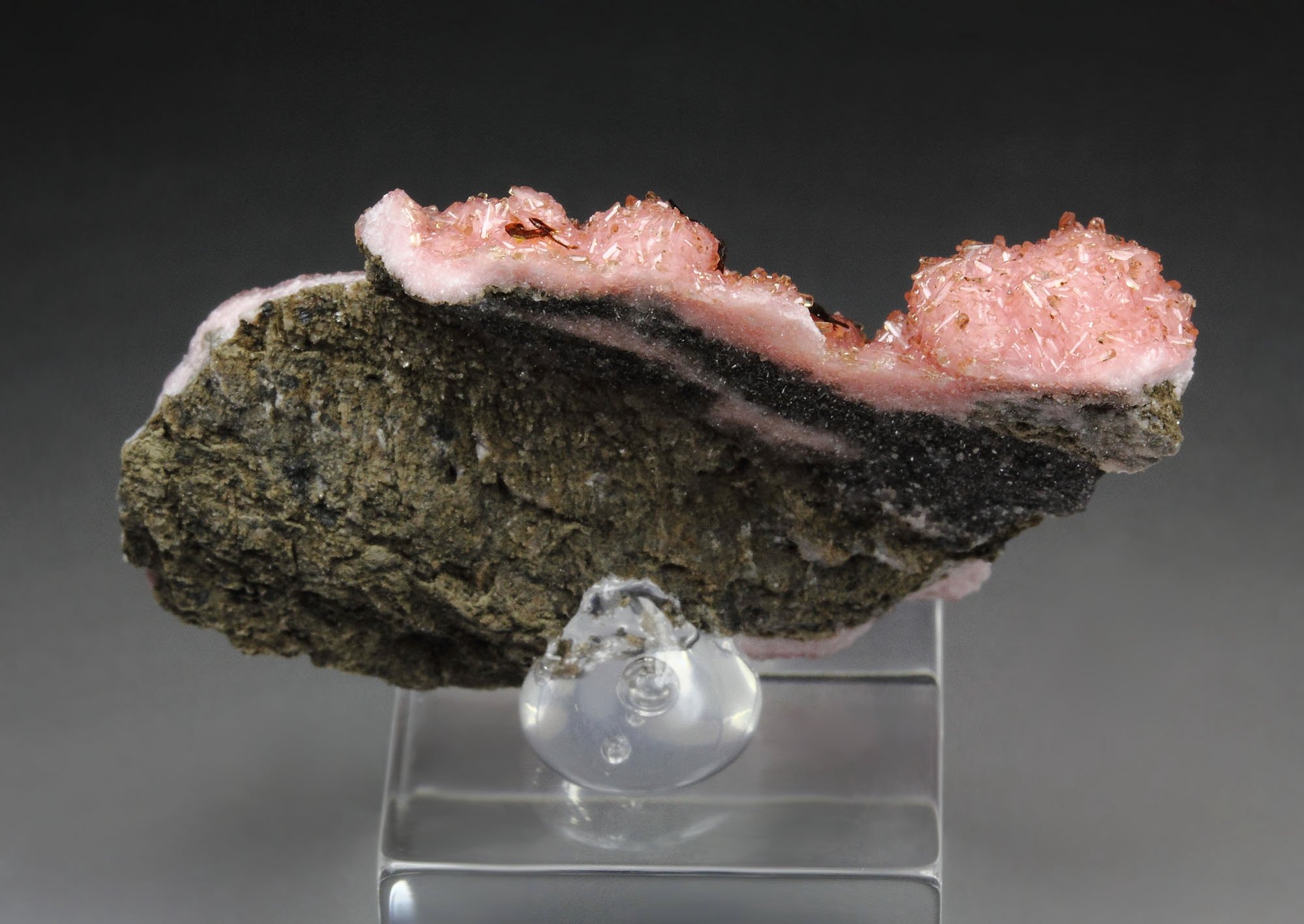 SHIGAITE, RHODOCHROSITE