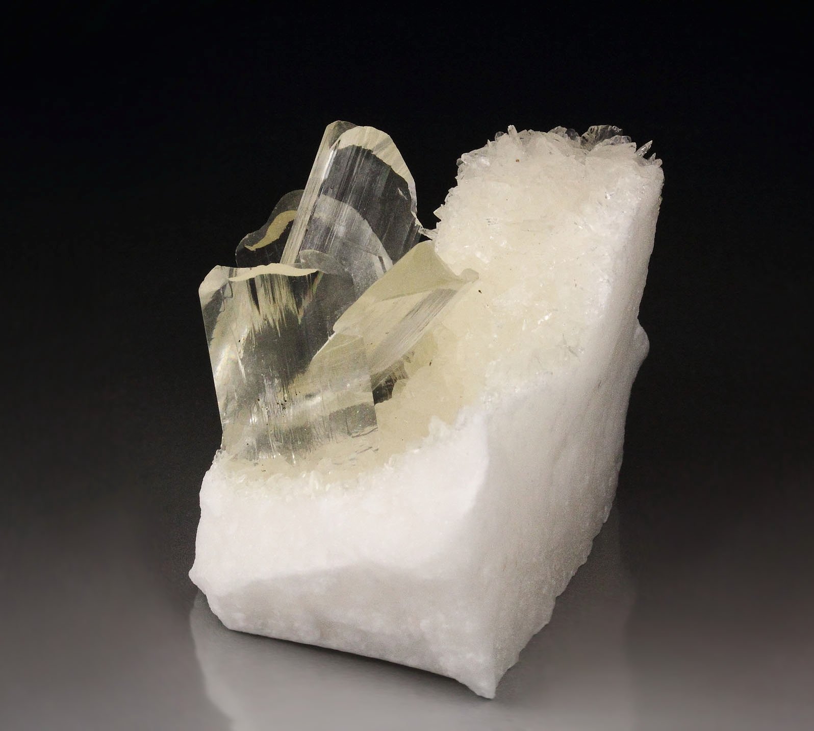 twinned GYPSUM var. SELENITE