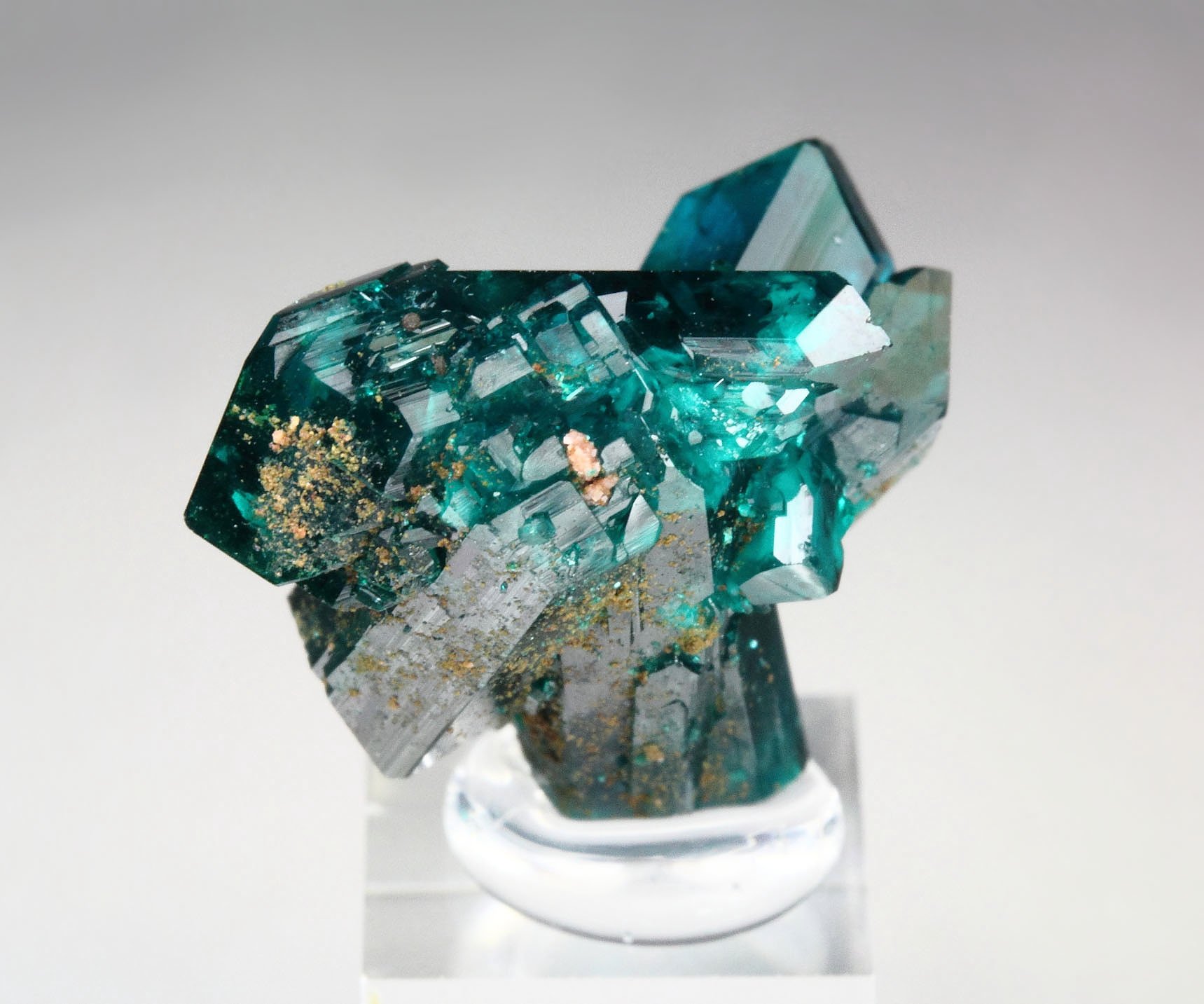 new find - gemmy DIOPTASE bi-terminated