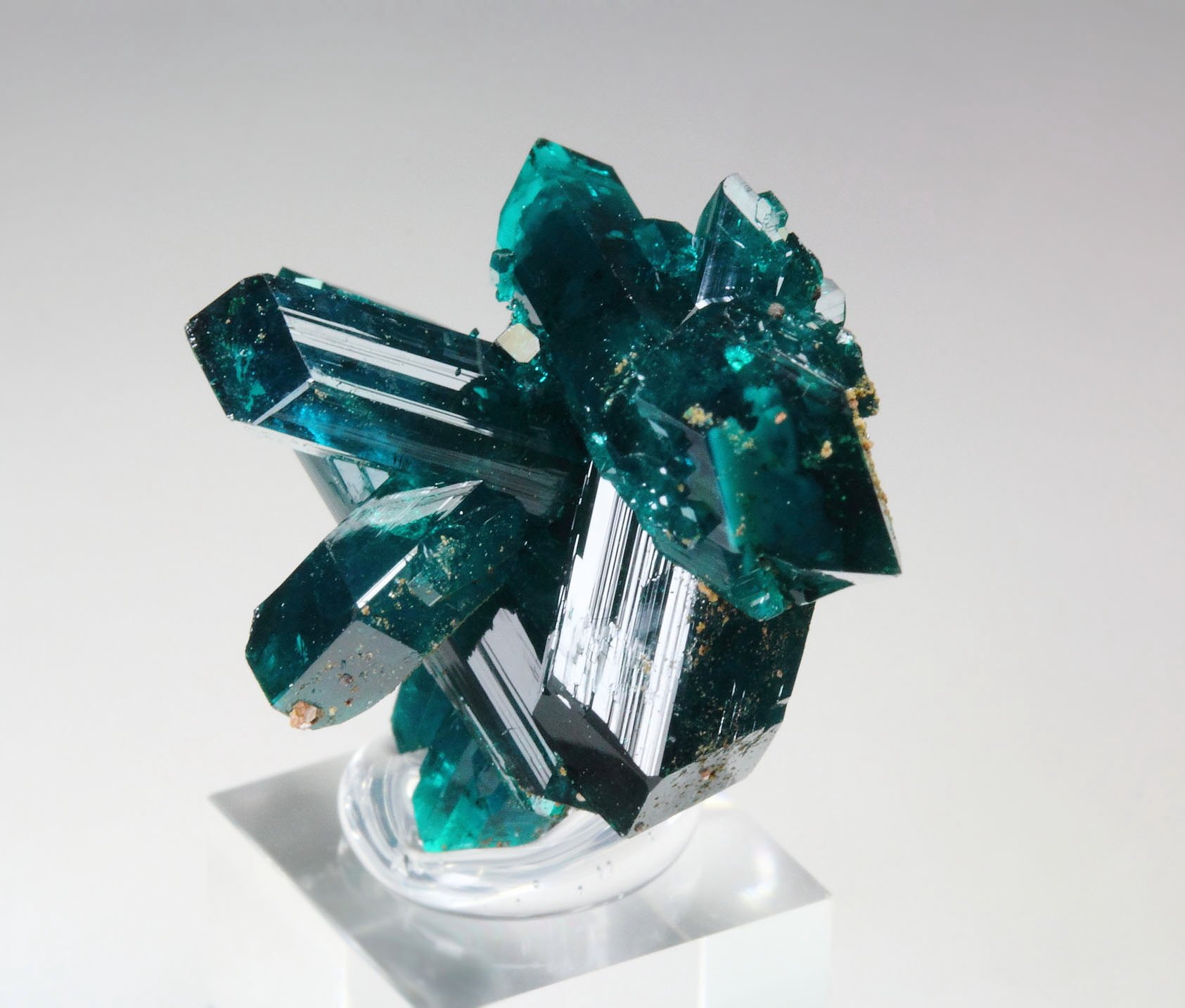 new find - gemmy DIOPTASE bi-terminated