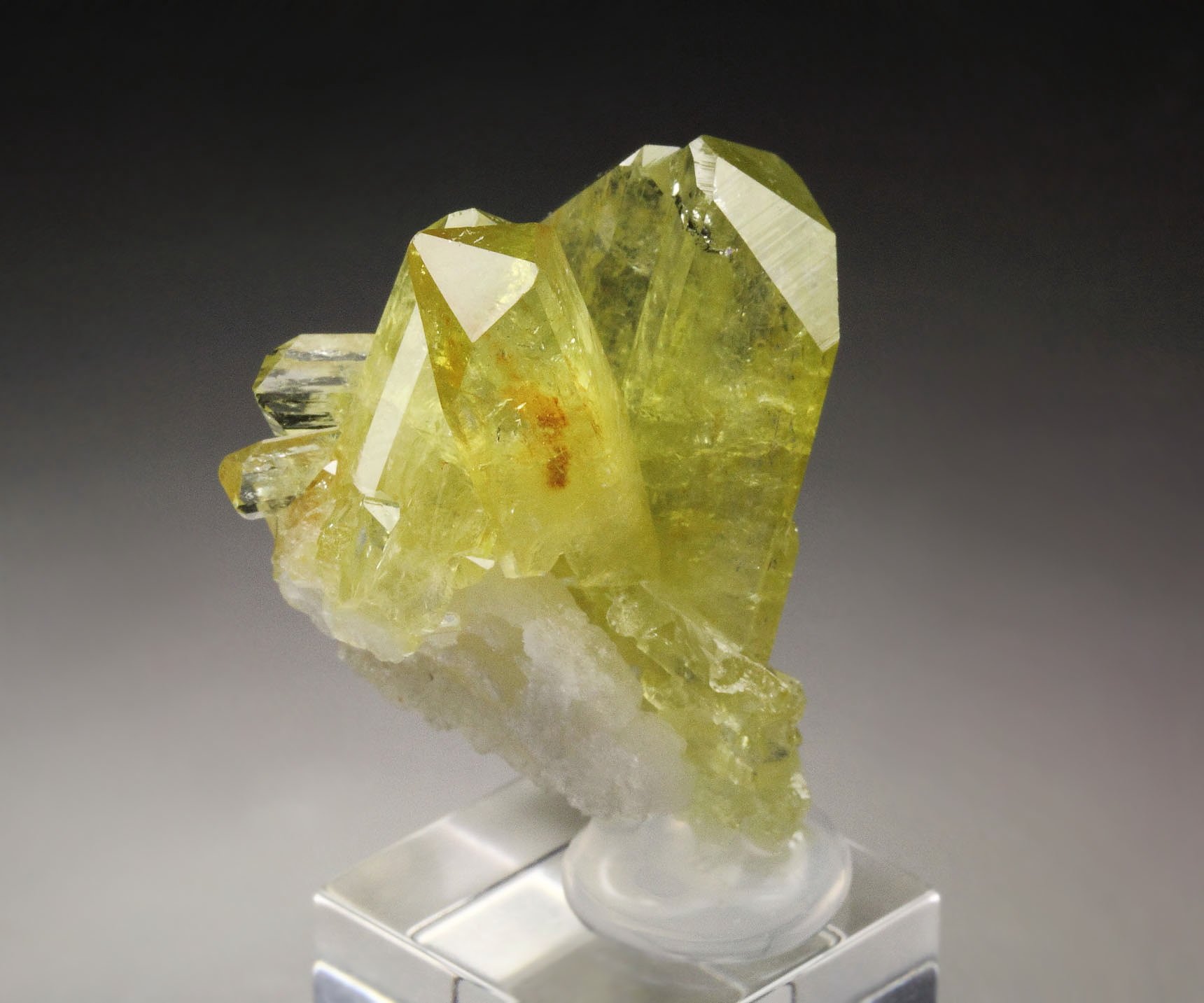 gem BRAZILIANITE, ALBITE