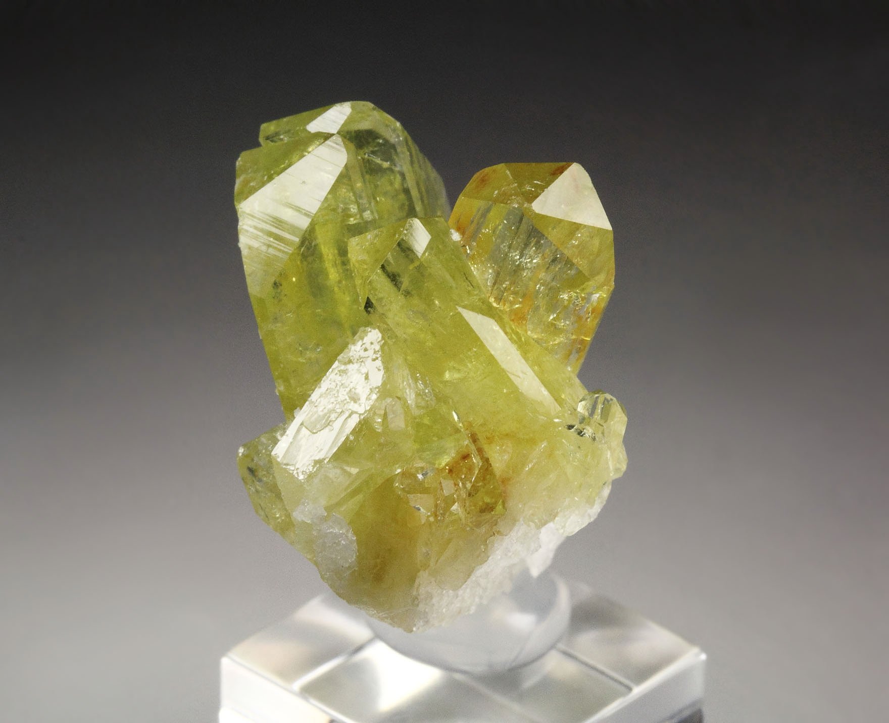 gem BRAZILIANITE, ALBITE