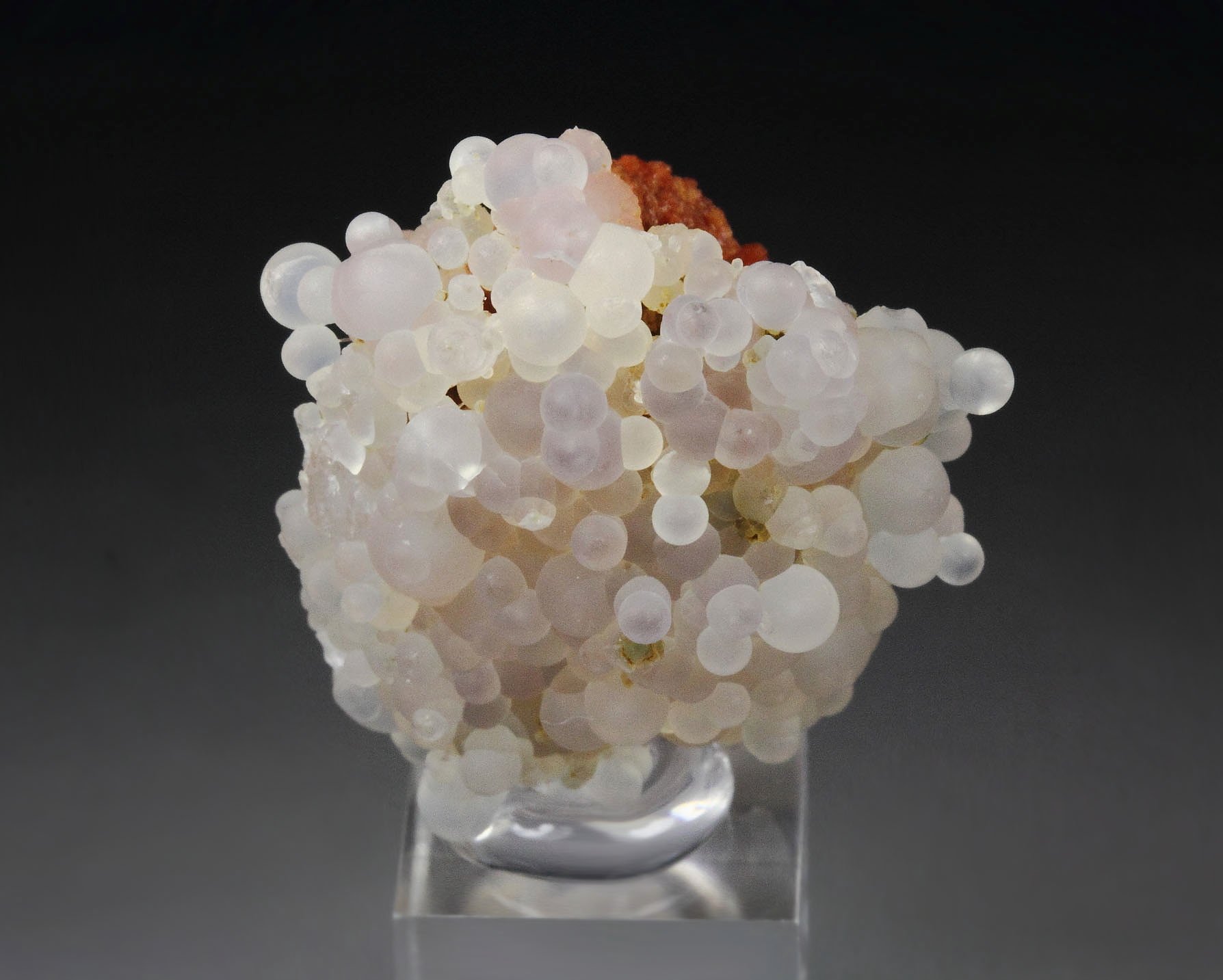 orange SCOLECITE, CHALCEDONY