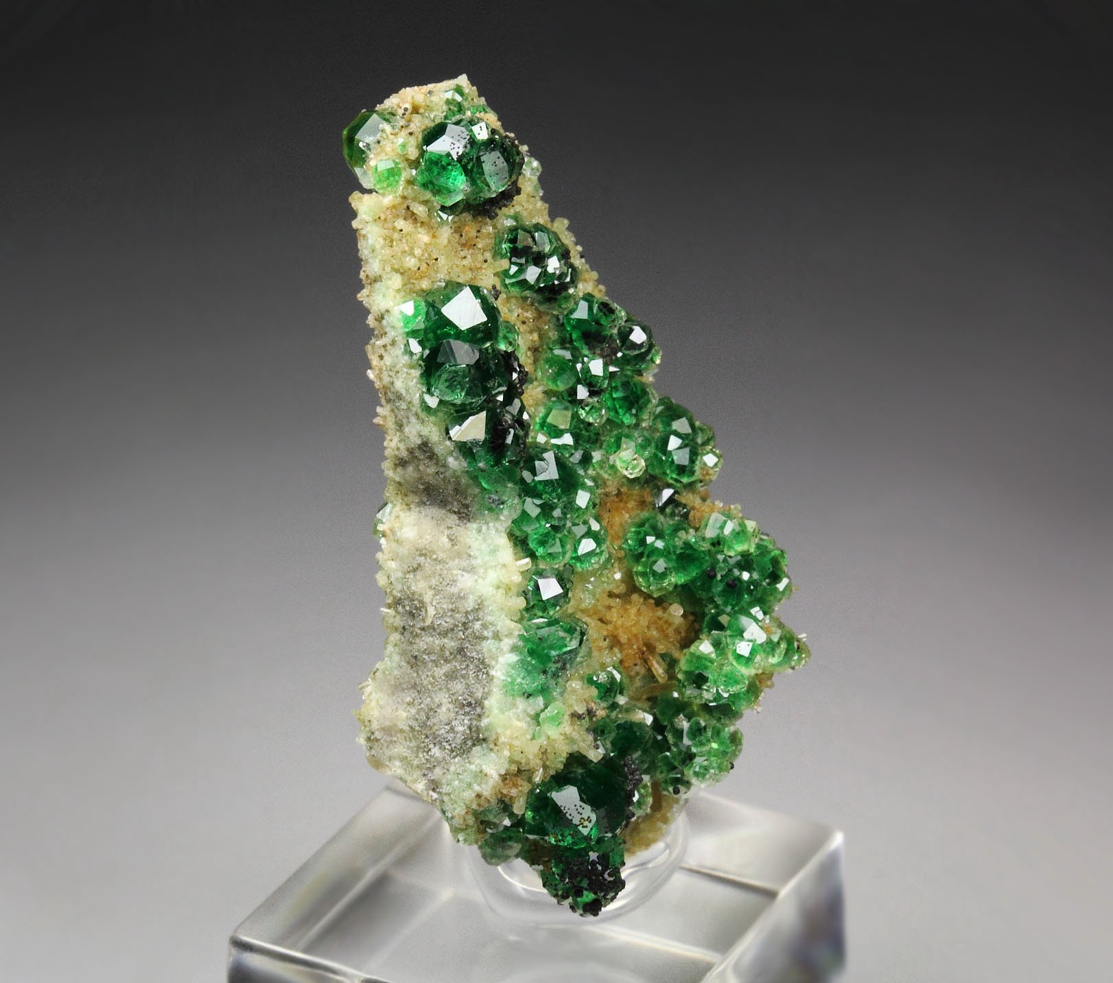 gem GARNET var. GROSSULAR var. CHROMIAN, CHROMITE, DIOPSIDE