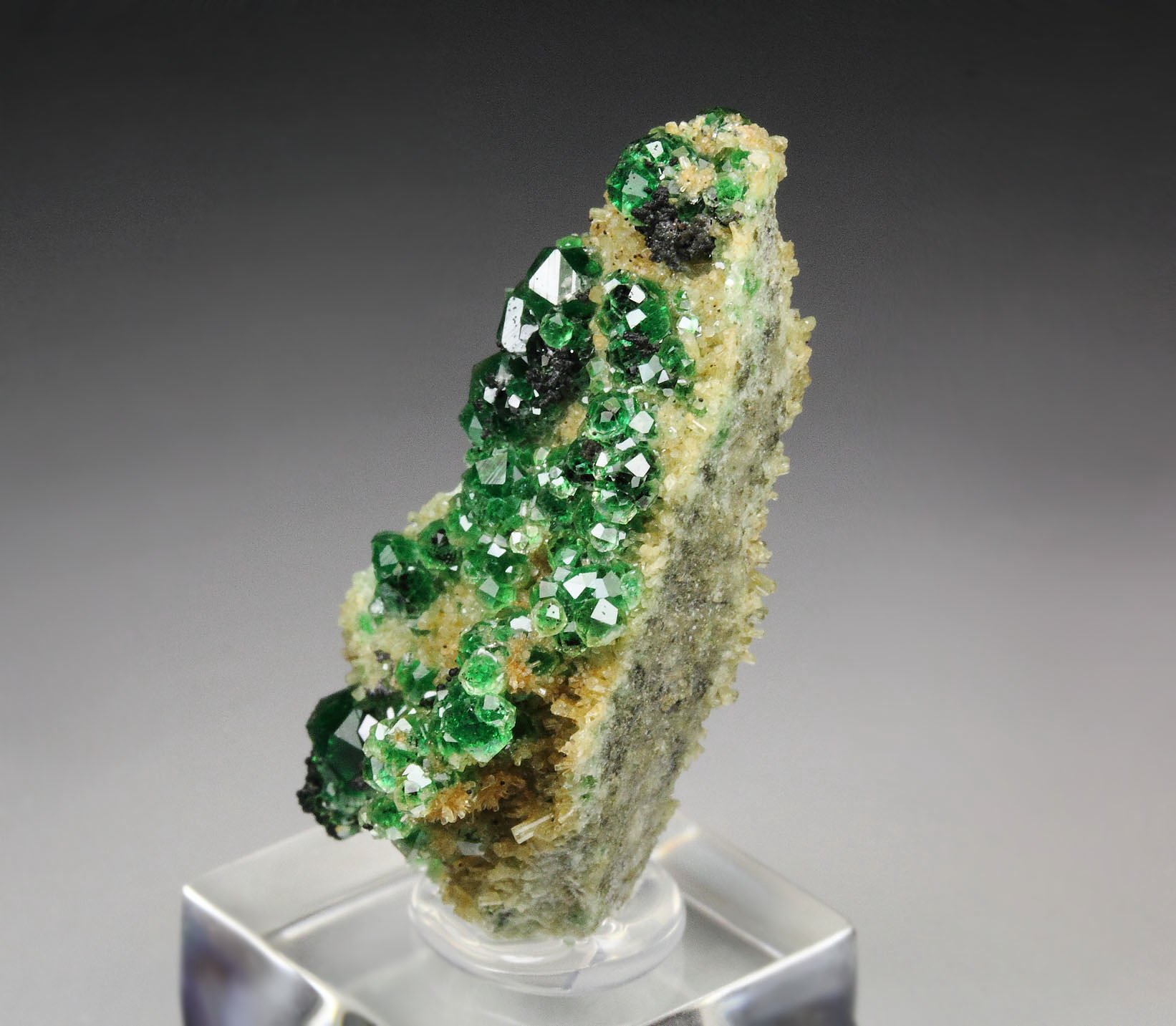 gem GARNET var. GROSSULAR var. CHROMIAN, CHROMITE, DIOPSIDE