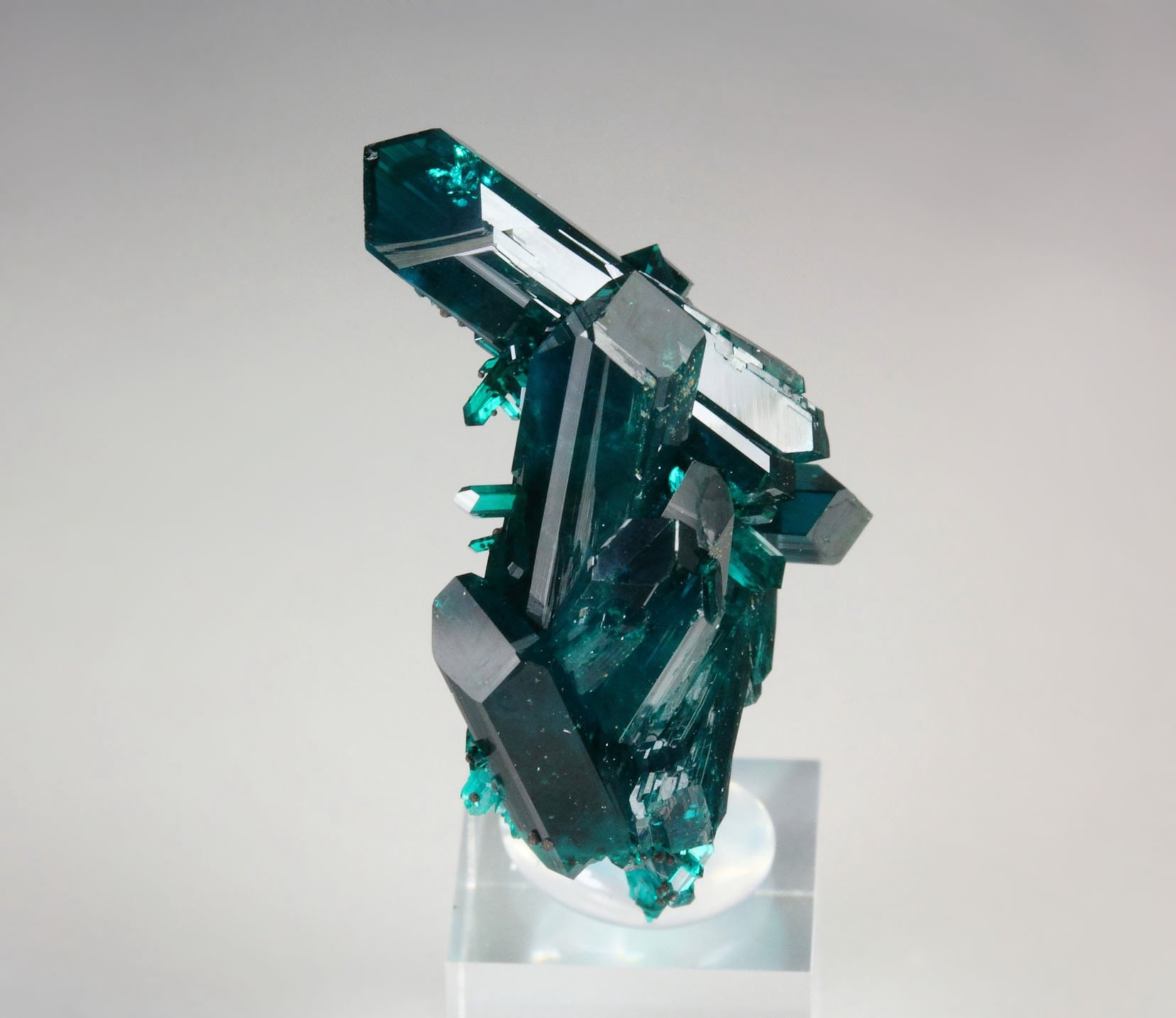 new find - gemmy DIOPTASE bi-terminated