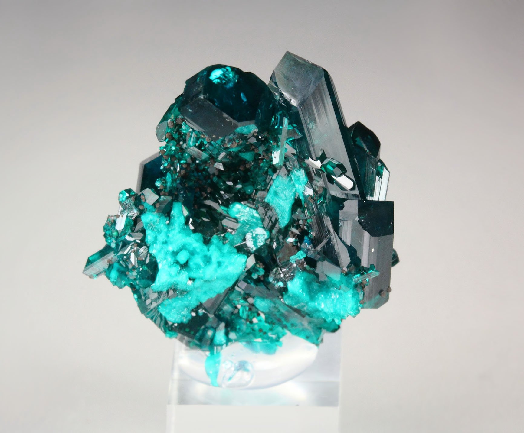 new find - gemmy DIOPTASE bi-terminated