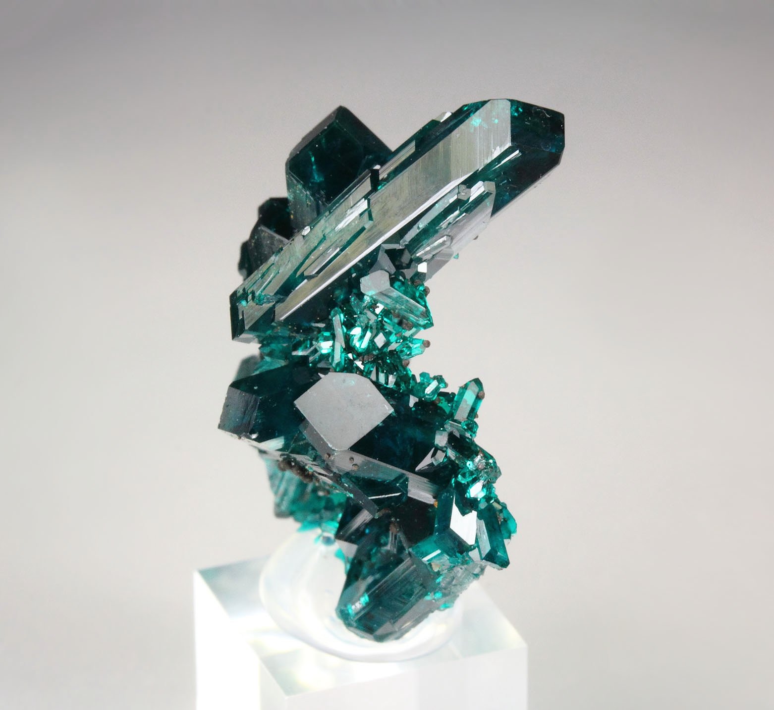 new find - gemmy DIOPTASE bi-terminated