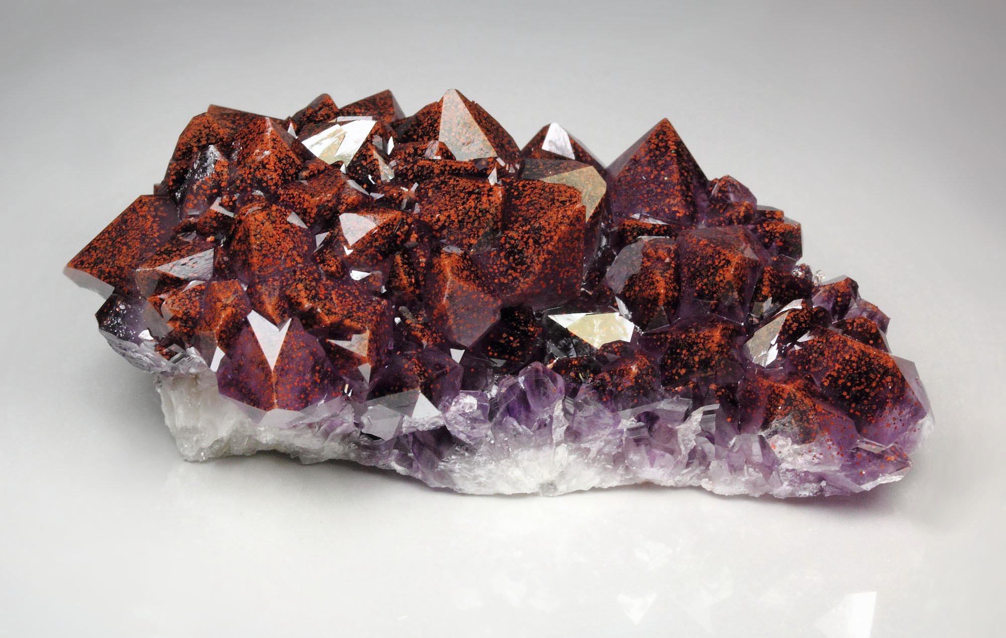 QUARTZ var. AMETHYST with HEMATITE inclusions