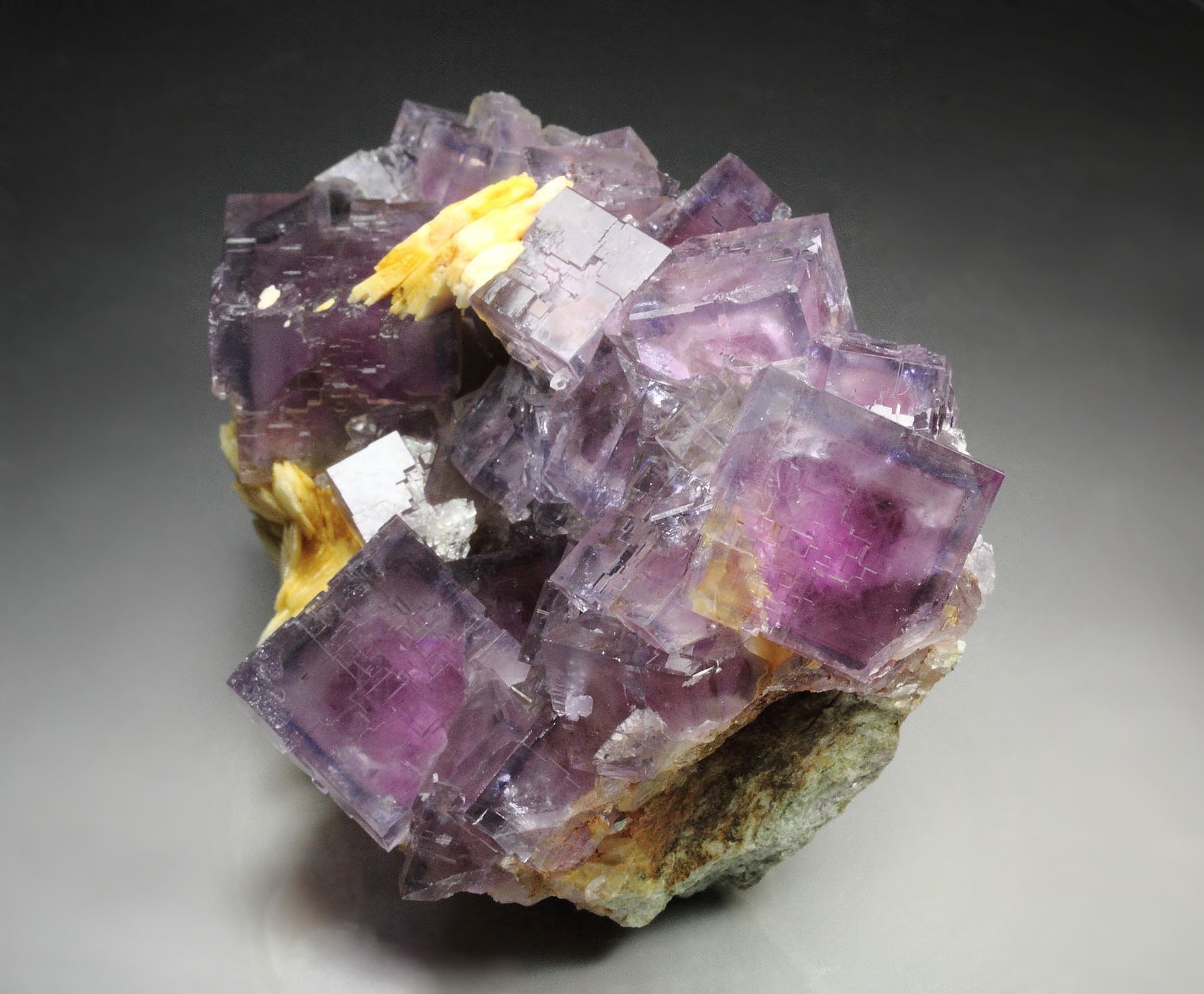 FLUORITE with PHANTOMS, BARYTE