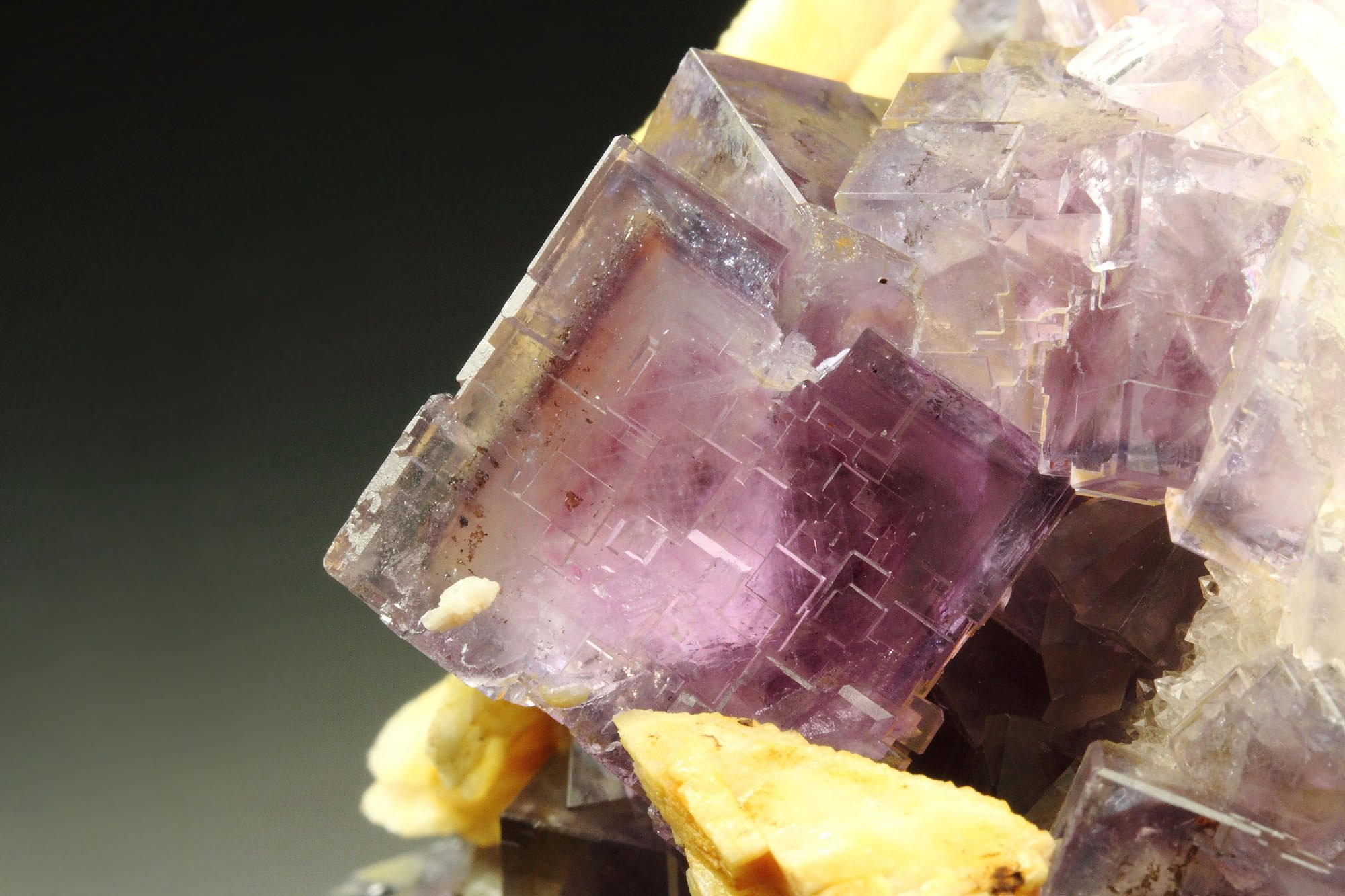 FLUORITE with PHANTOMS, BARYTE