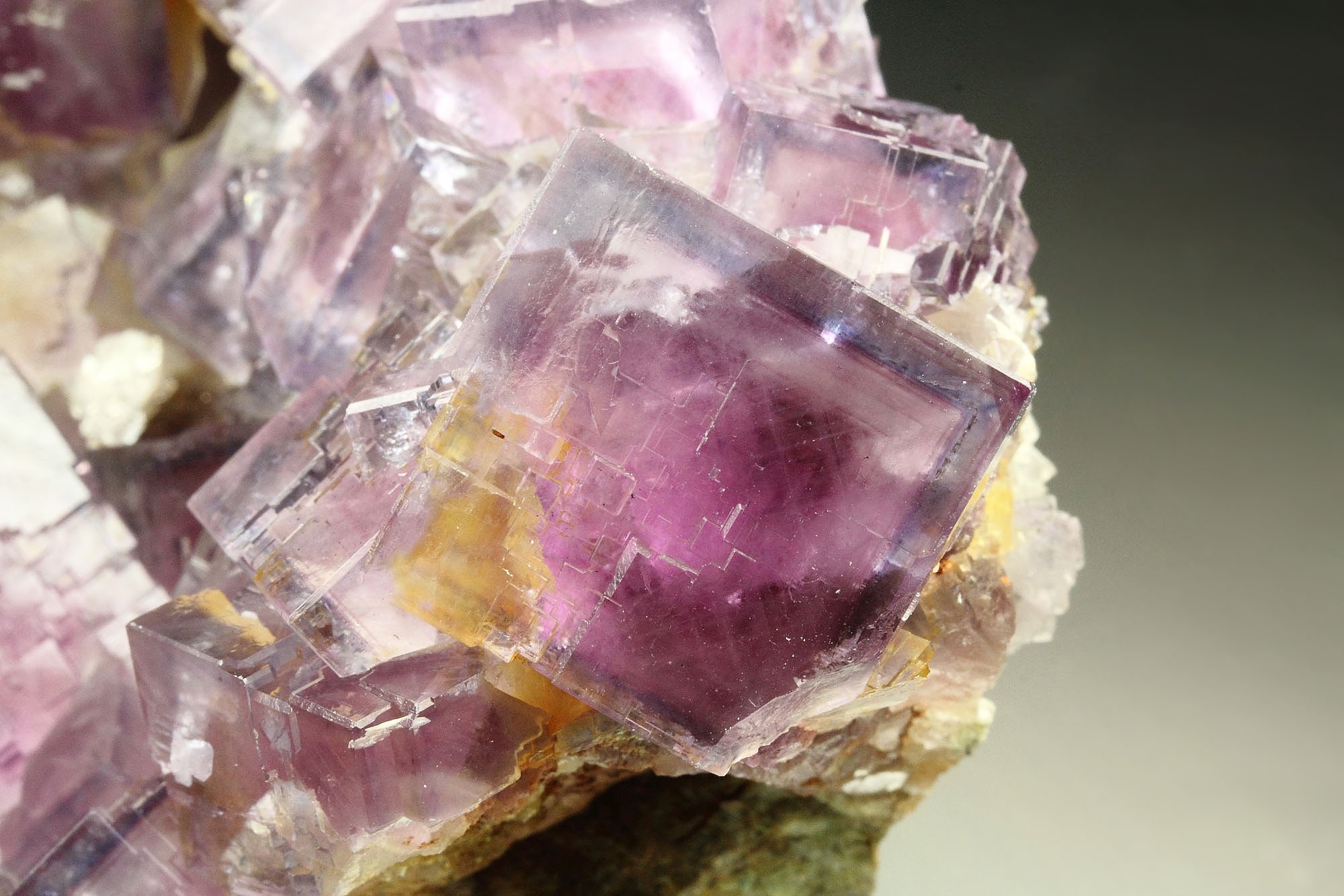 FLUORITE with PHANTOMS, BARYTE