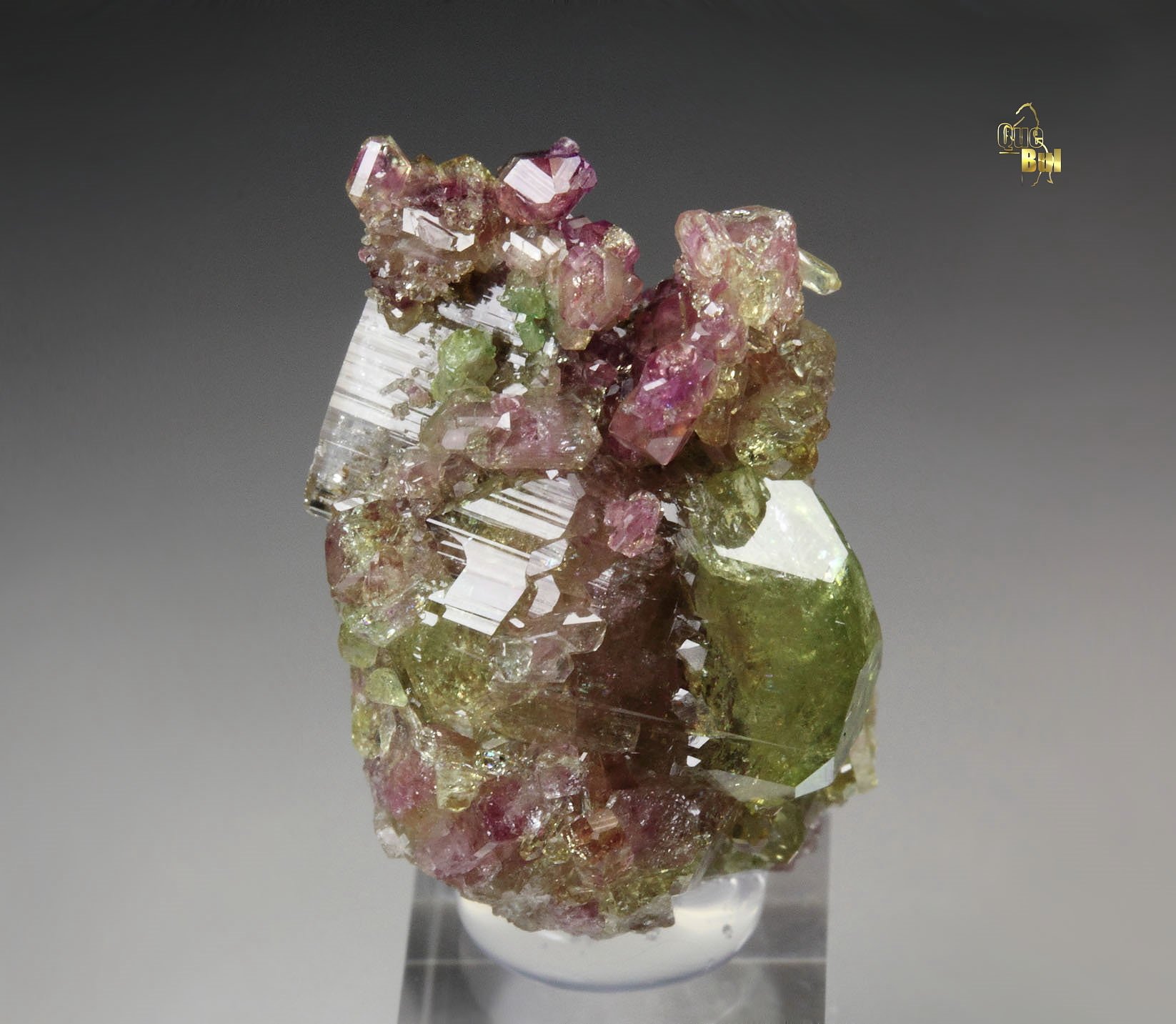 gem VESUVIANITE bi-color, DIOPSIDE