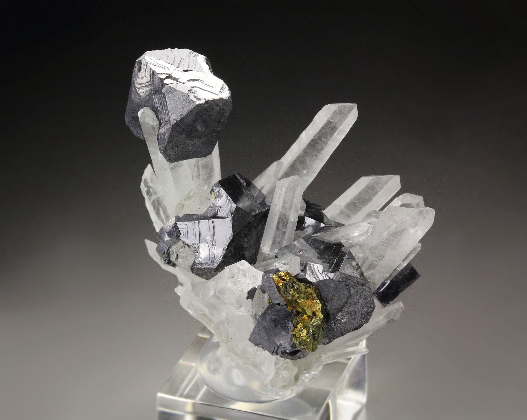 GALENA, QUARTZ, CHALCOPYRITE