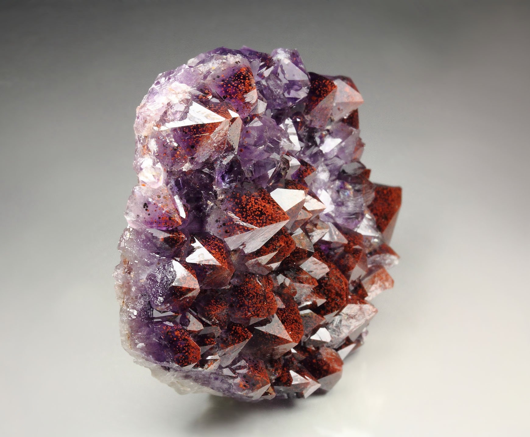 QUARTZ var. AMETHYST with HEMATITE inclusions