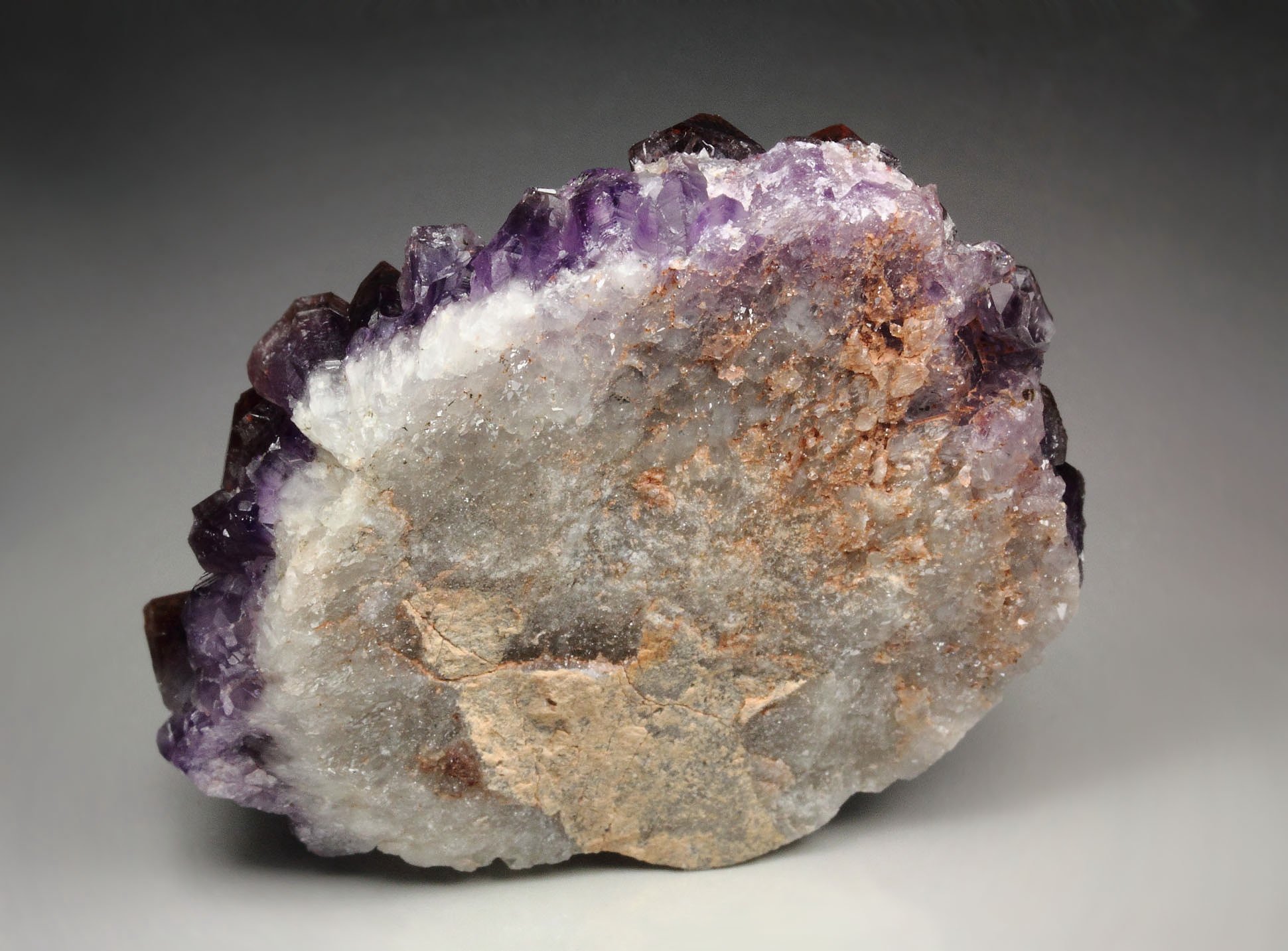 QUARTZ var. AMETHYST with HEMATITE inclusions