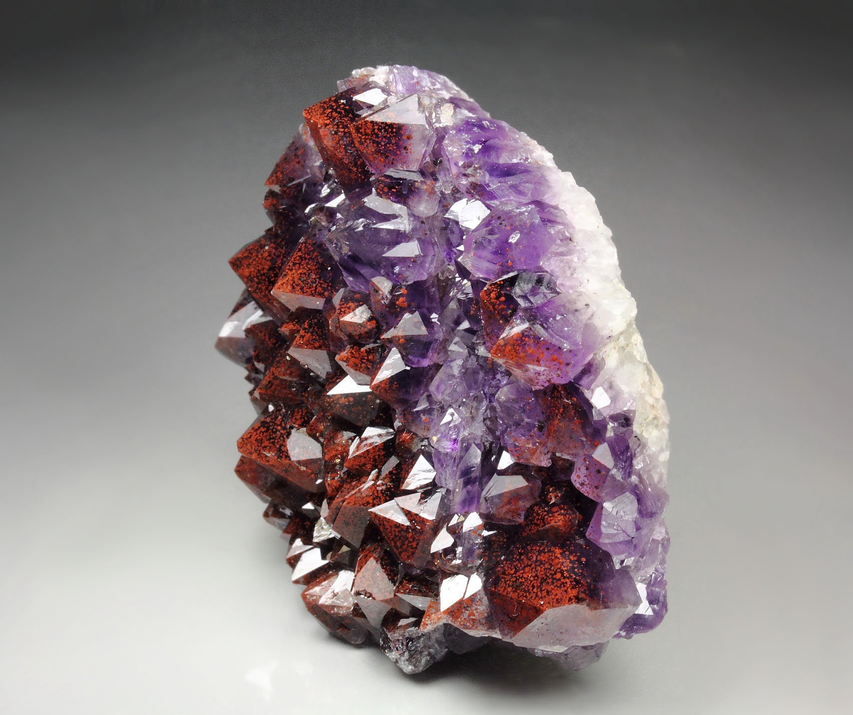 QUARTZ var. AMETHYST with HEMATITE inclusions