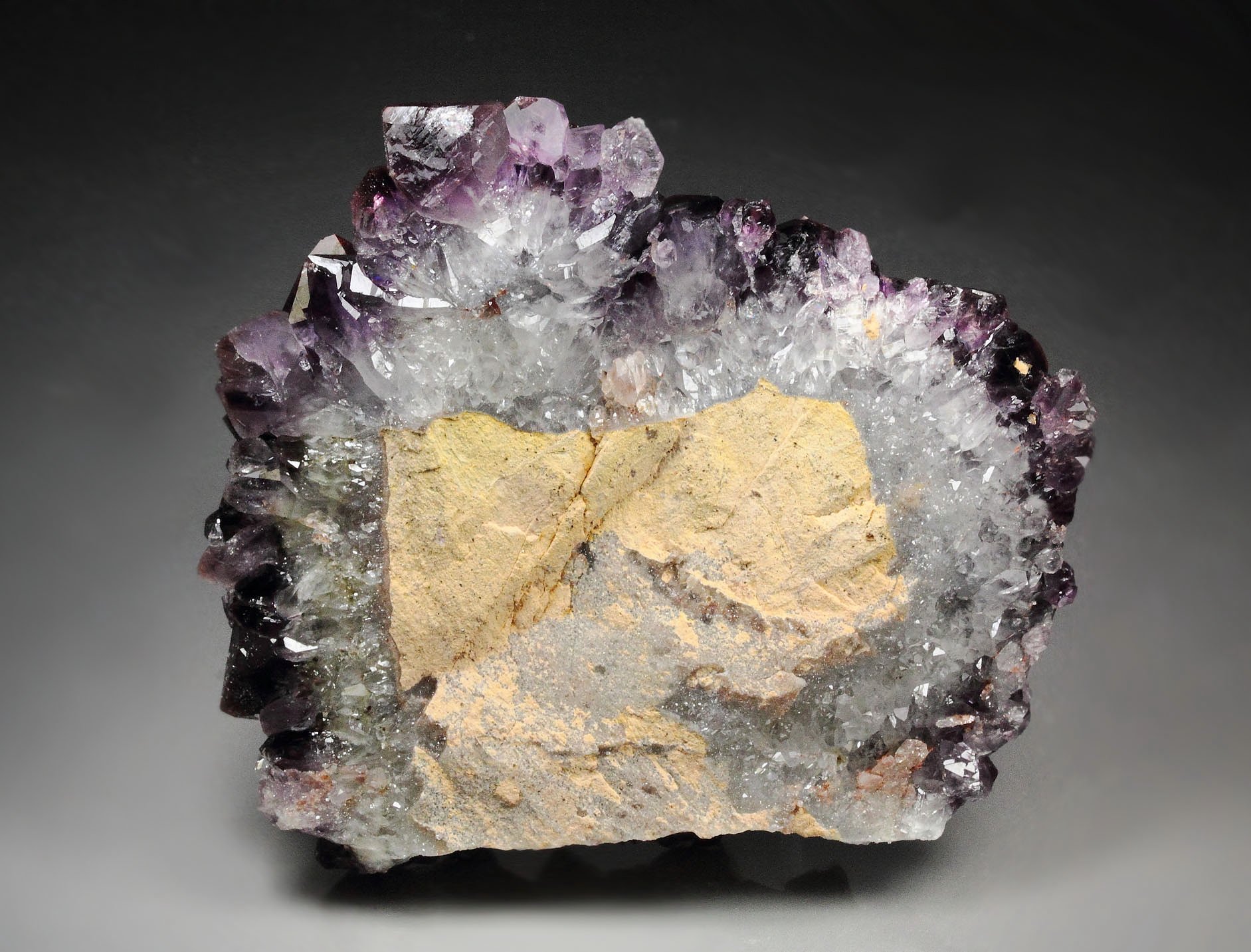 QUARTZ var. AMETHYST with HEMATITE inclusions