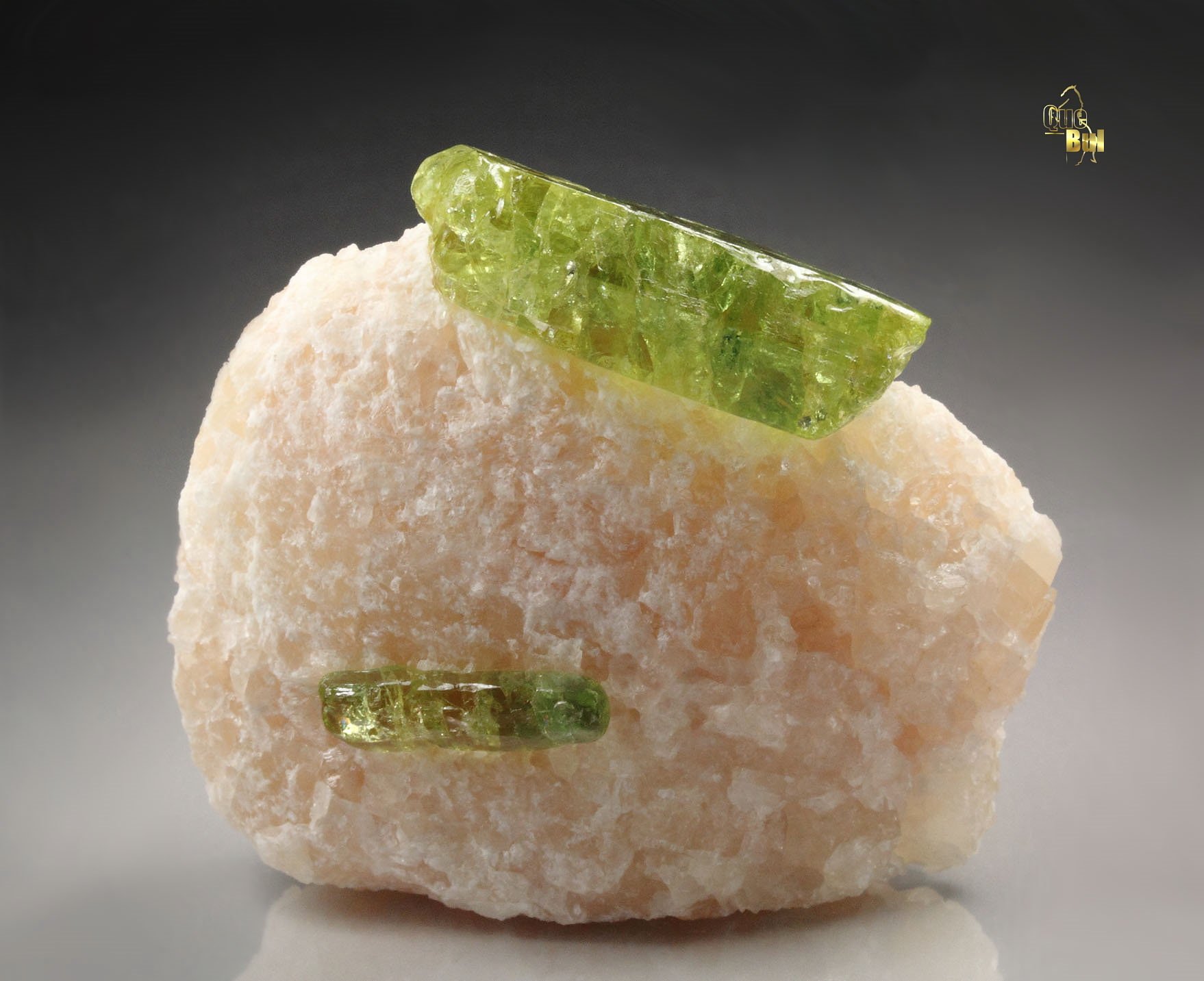 gem FLUORAPATITE bi-terminated