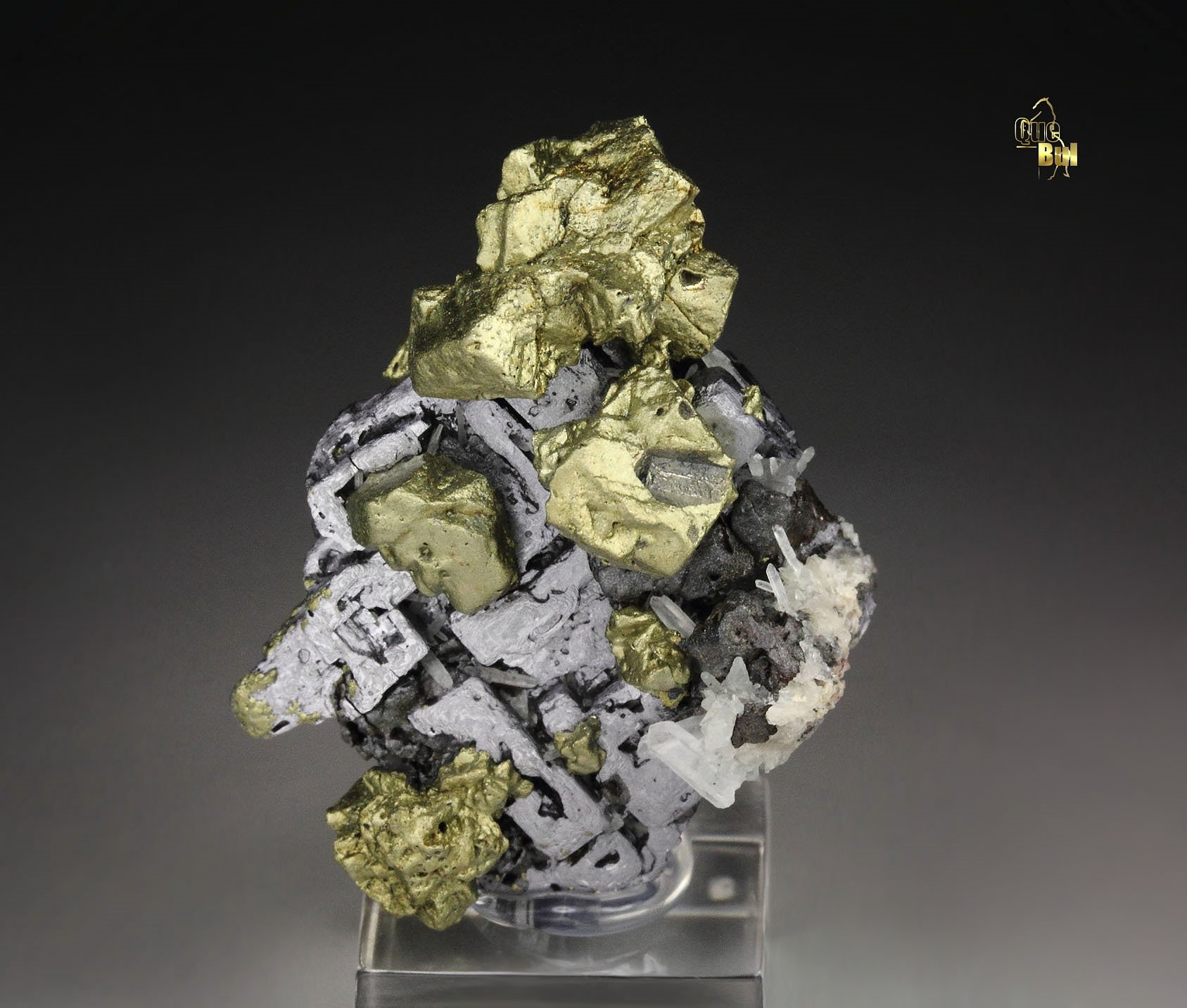 CHALCOPYRITE, skeletal GALENA