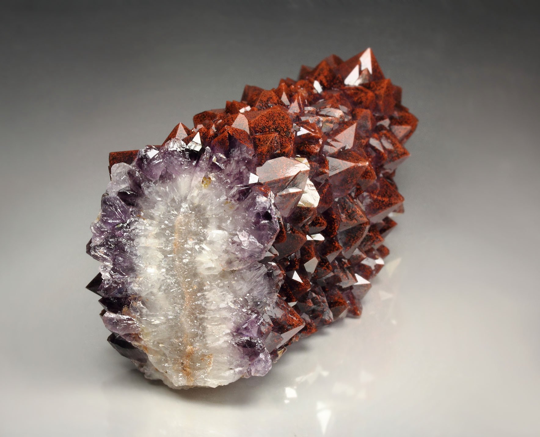 QUARTZ var. AMETHYST with HEMATITE inclusions