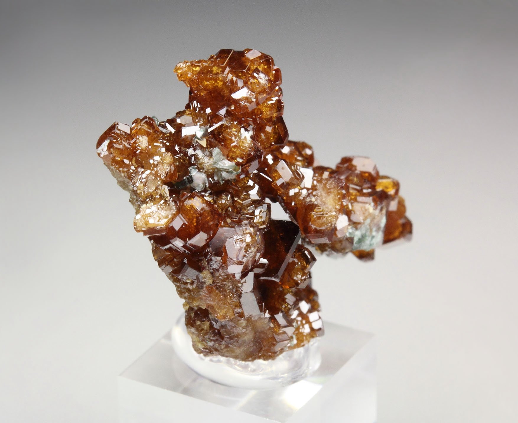 gem GARNET var. HESSONITE, CLINOCHLORE