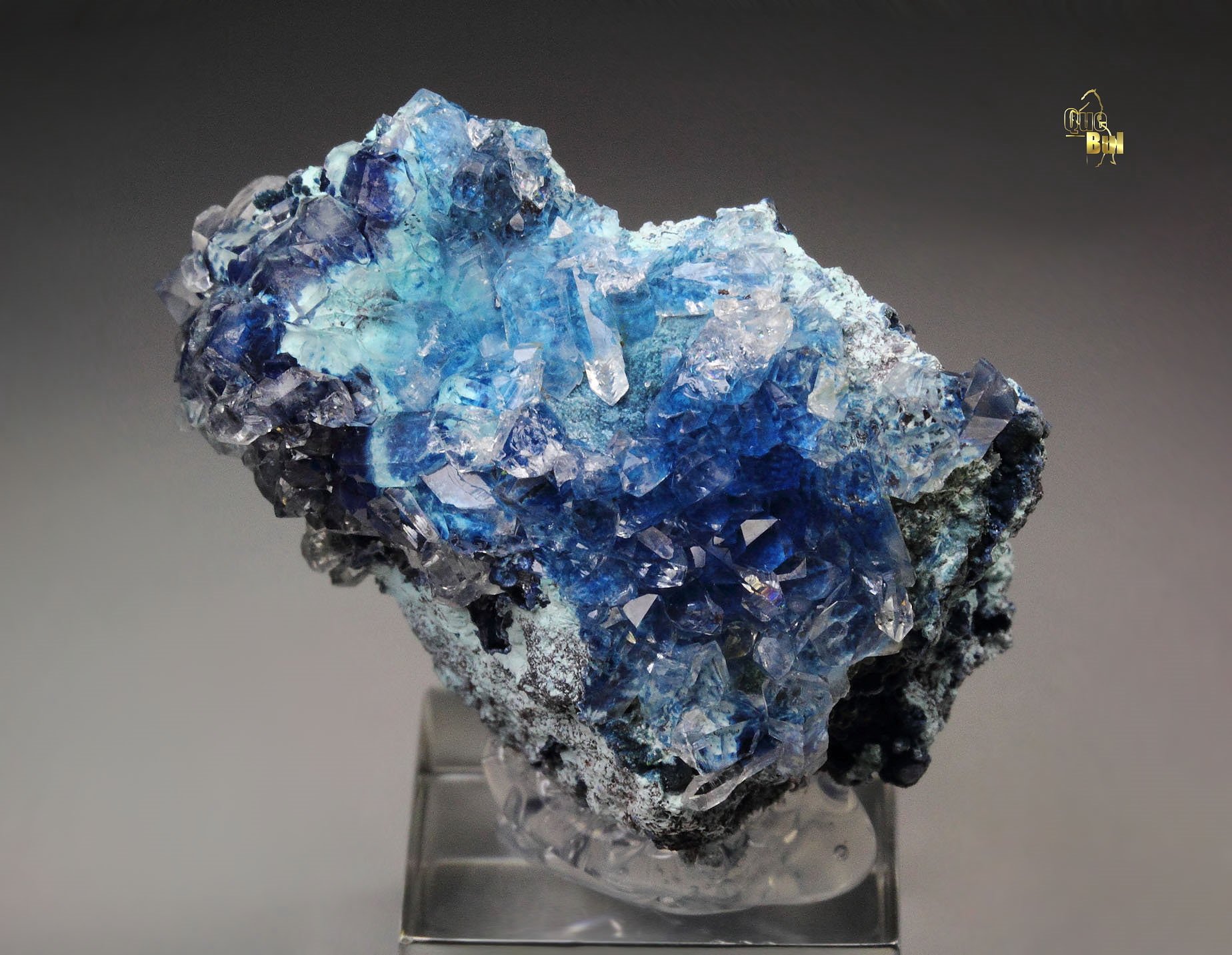 SHATTUCKITE, QUARTZ, CHRYSOCOLLA