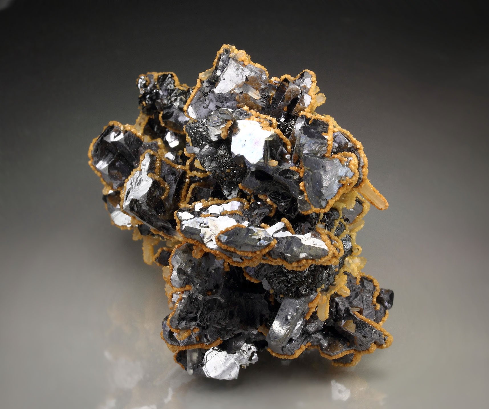 GALENA - two habits, QUARTZ, SPHALERITE