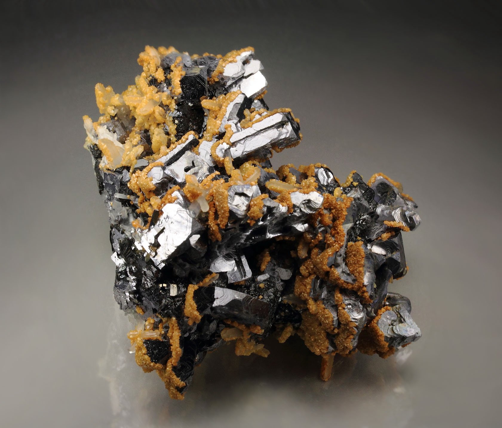 GALENA - two habits, QUARTZ, SPHALERITE