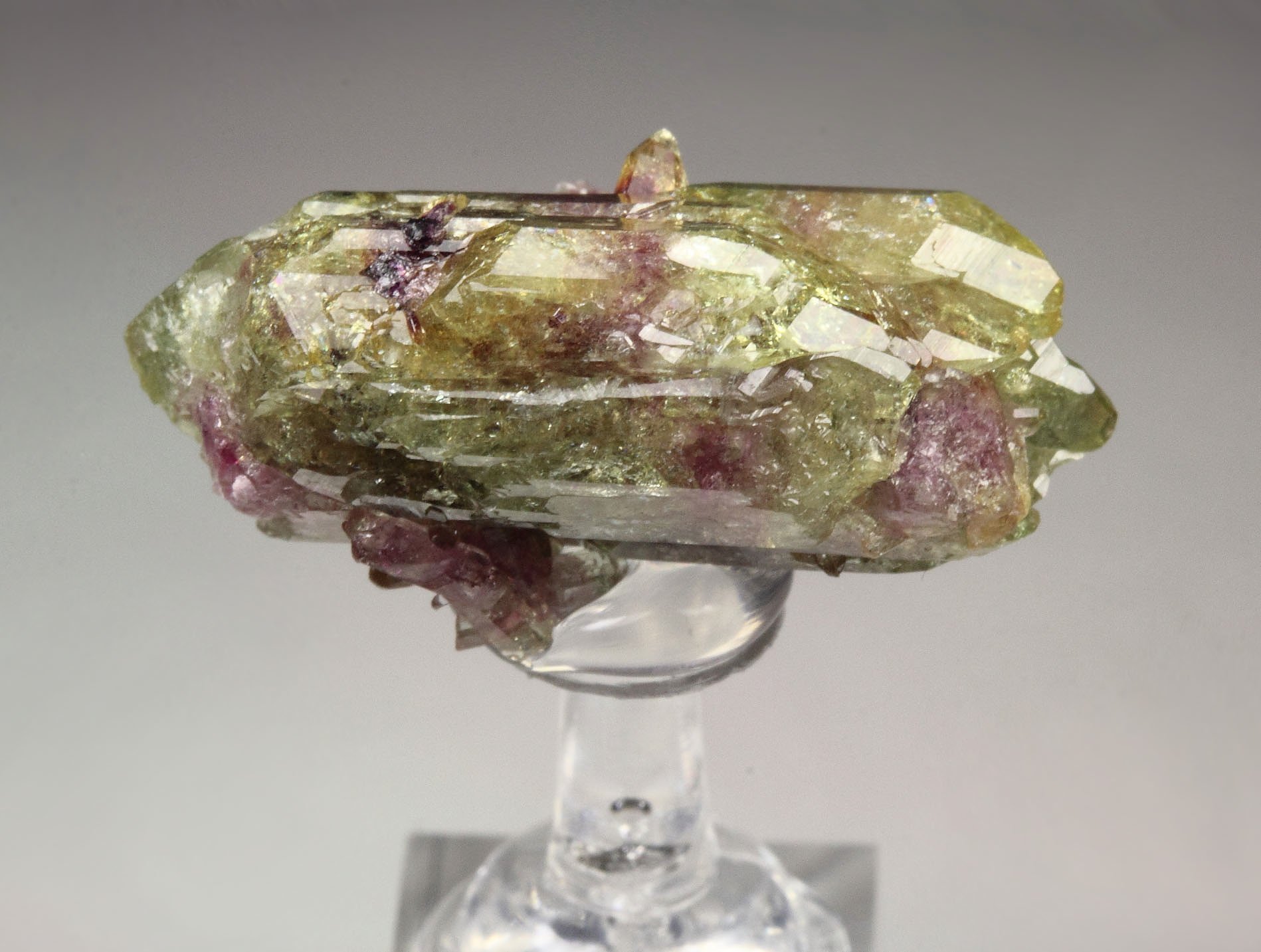 bi-terminated VESUVIANITE bi-color