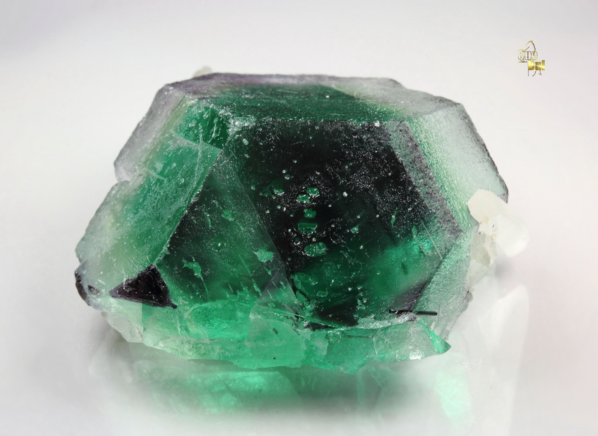 FLUORITE with PHANTOMS, QUARTZ