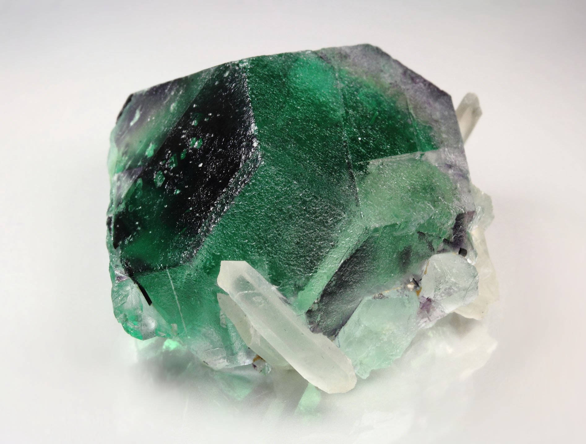 FLUORITE with PHANTOMS, QUARTZ