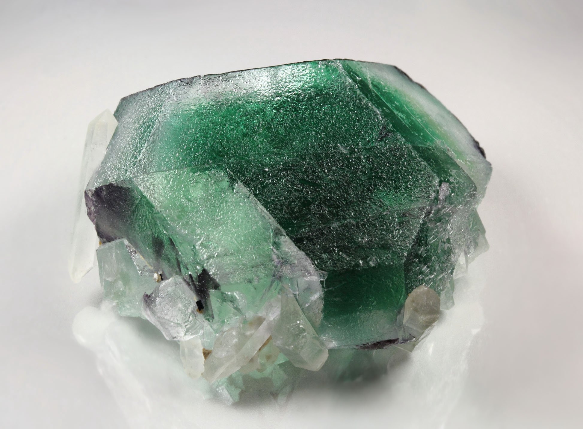 FLUORITE with PHANTOMS, QUARTZ