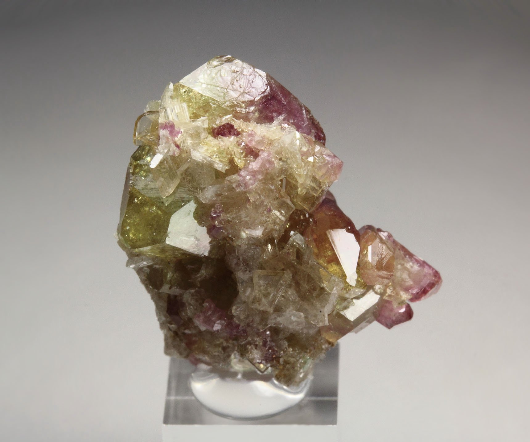 gemmy VESUVIANITE bi-color, DIOPSIDE