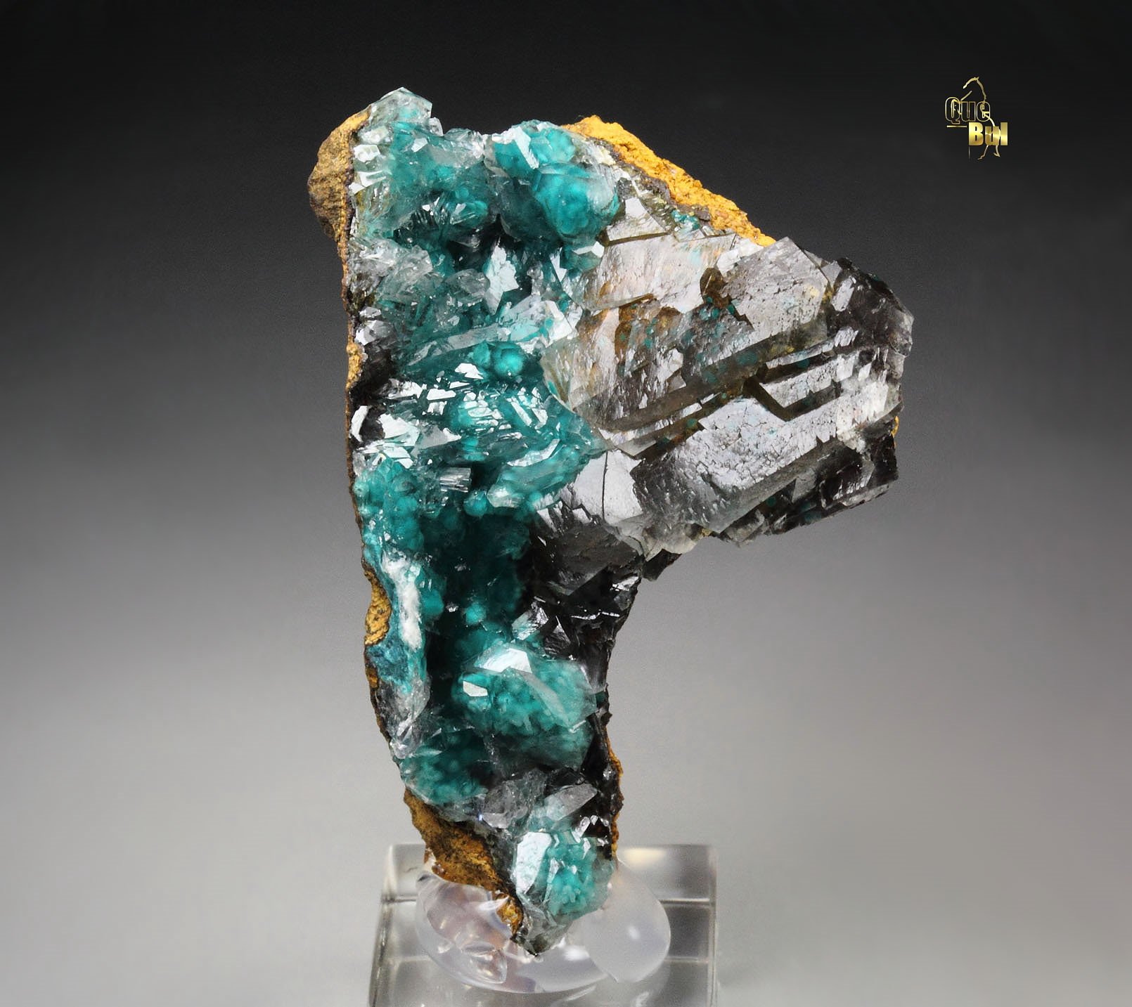 CALCITE with ROSASITE inclusions 