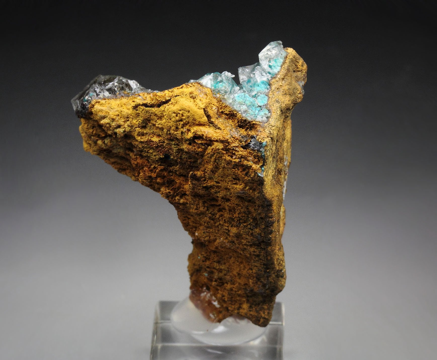 CALCITE with ROSASITE inclusions 