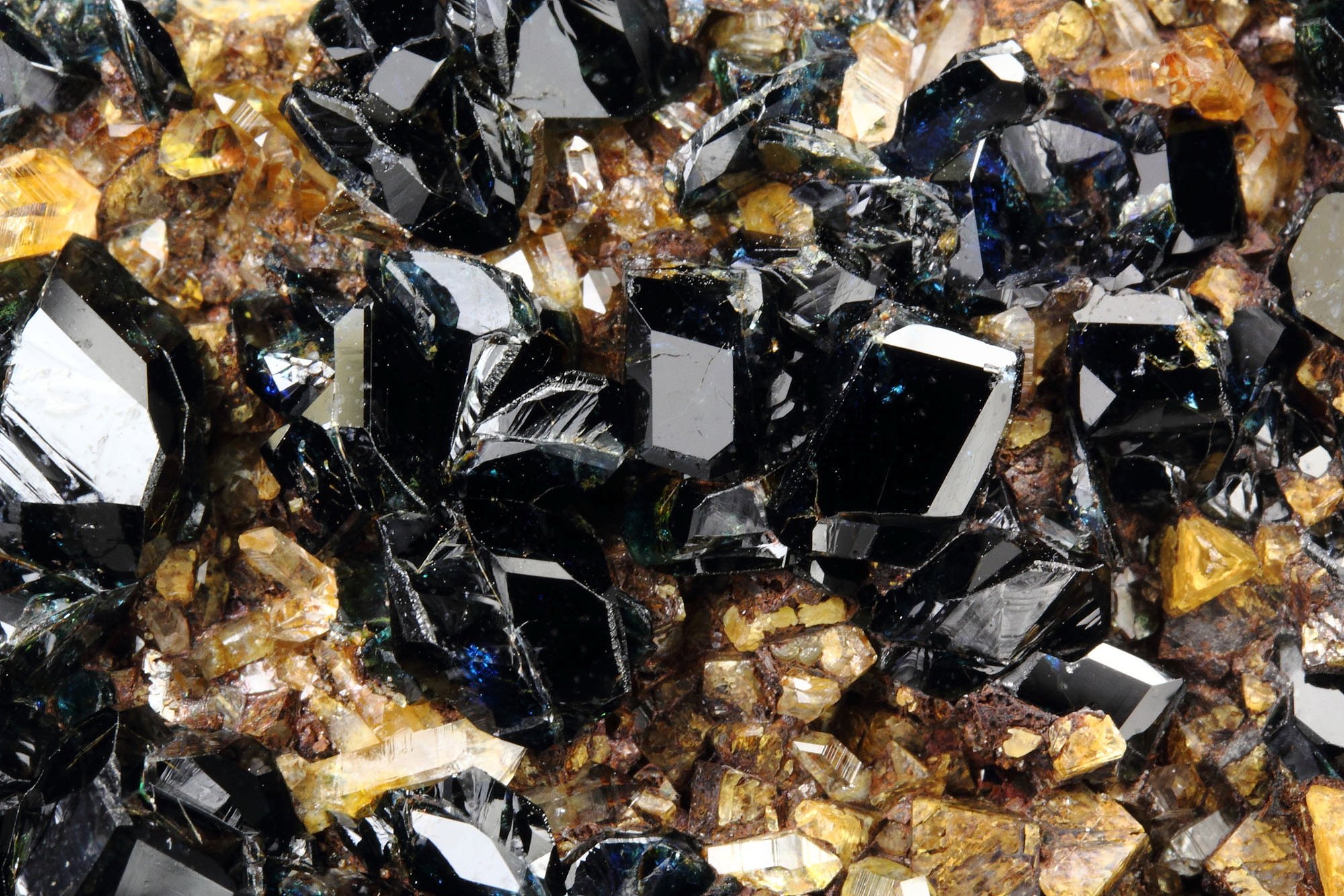 LAZULITE, SIDERITE, QUARTZ