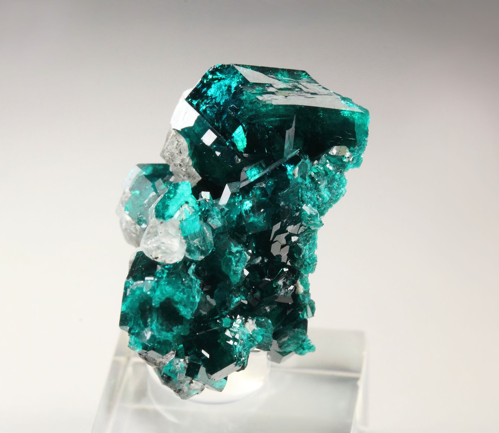 DIOPTASE, CALCITE