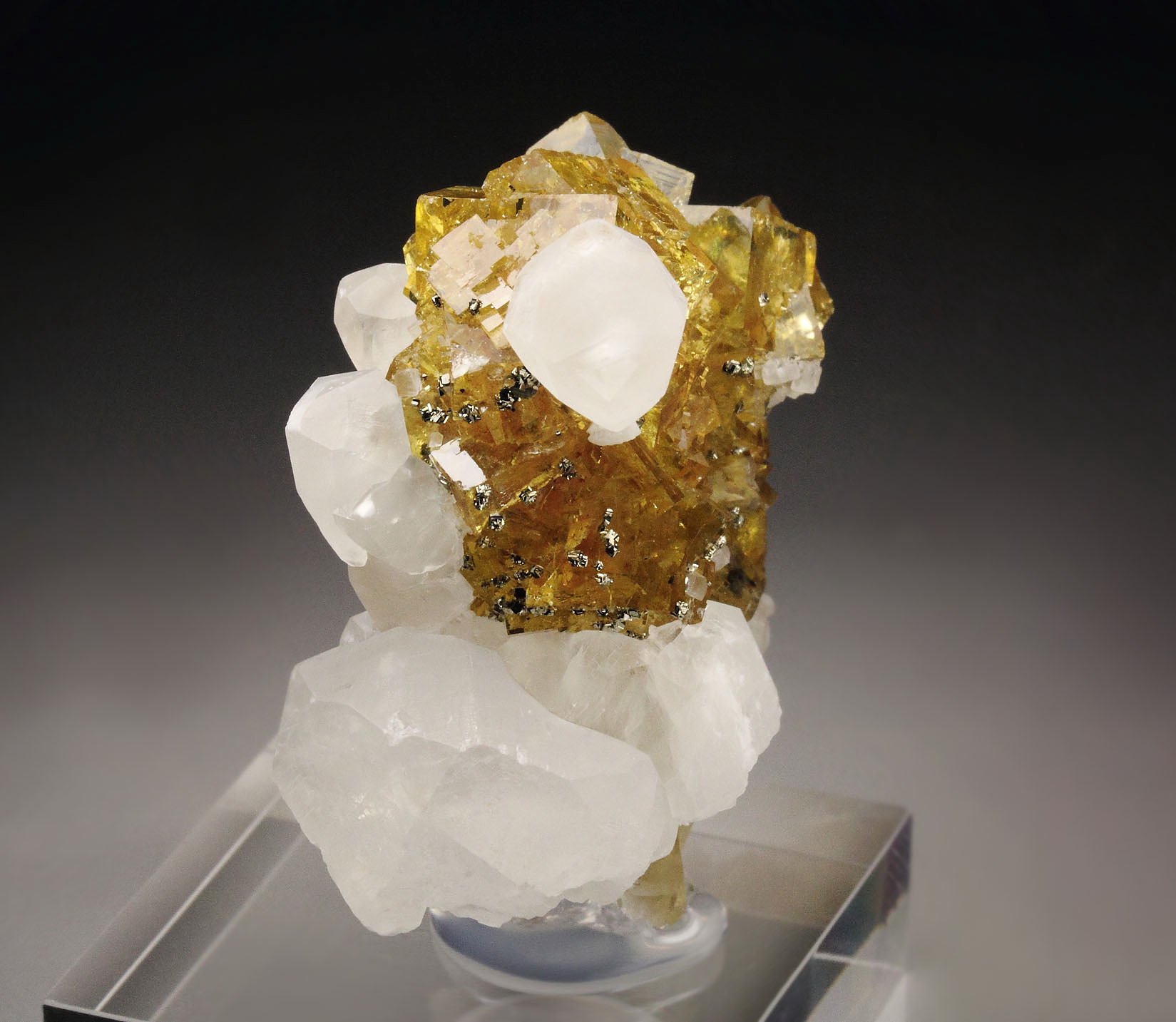 FLUORITE, CALCITE, PYRITE