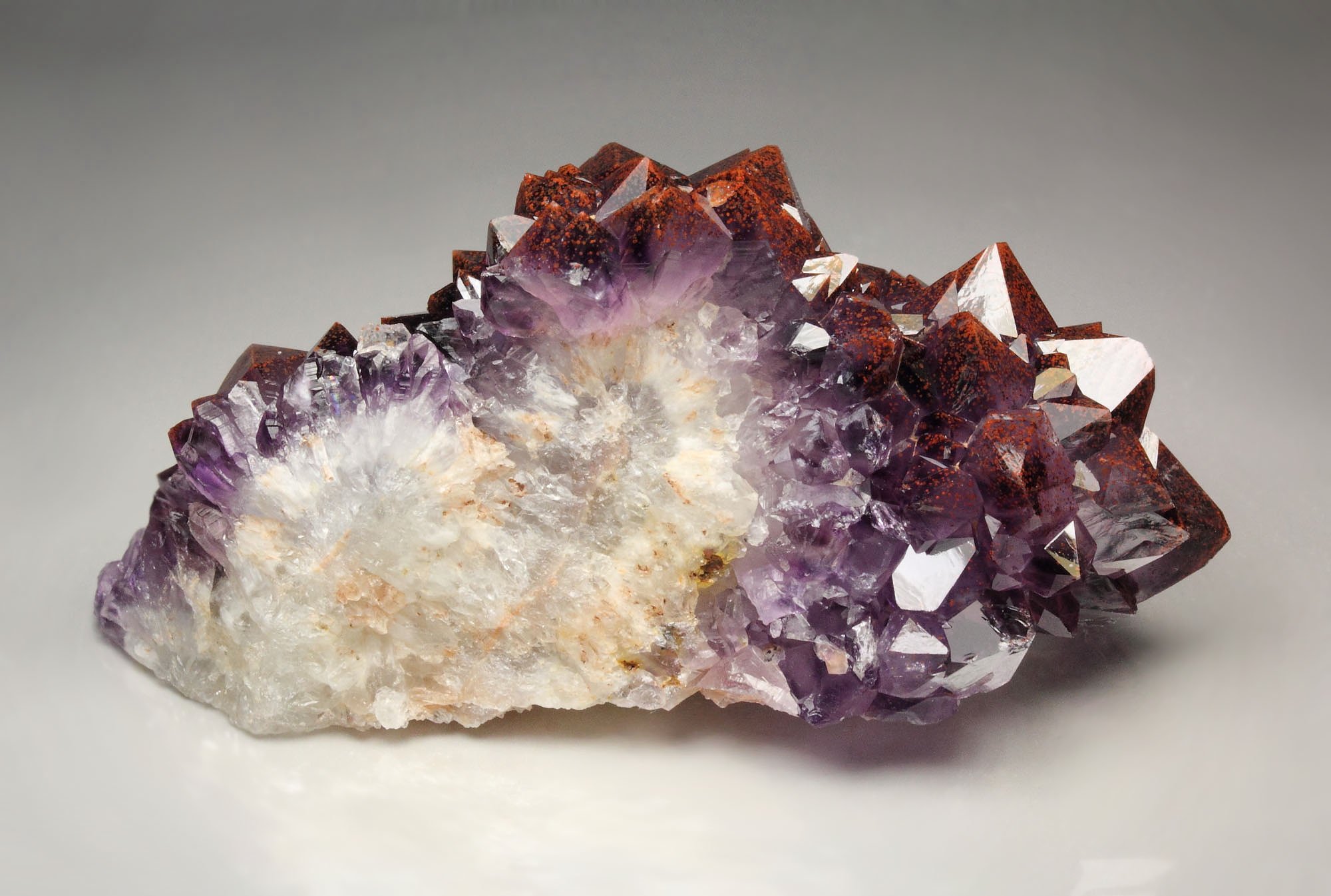 QUARTZ var. AMETHYST with HEMATITE inclusions