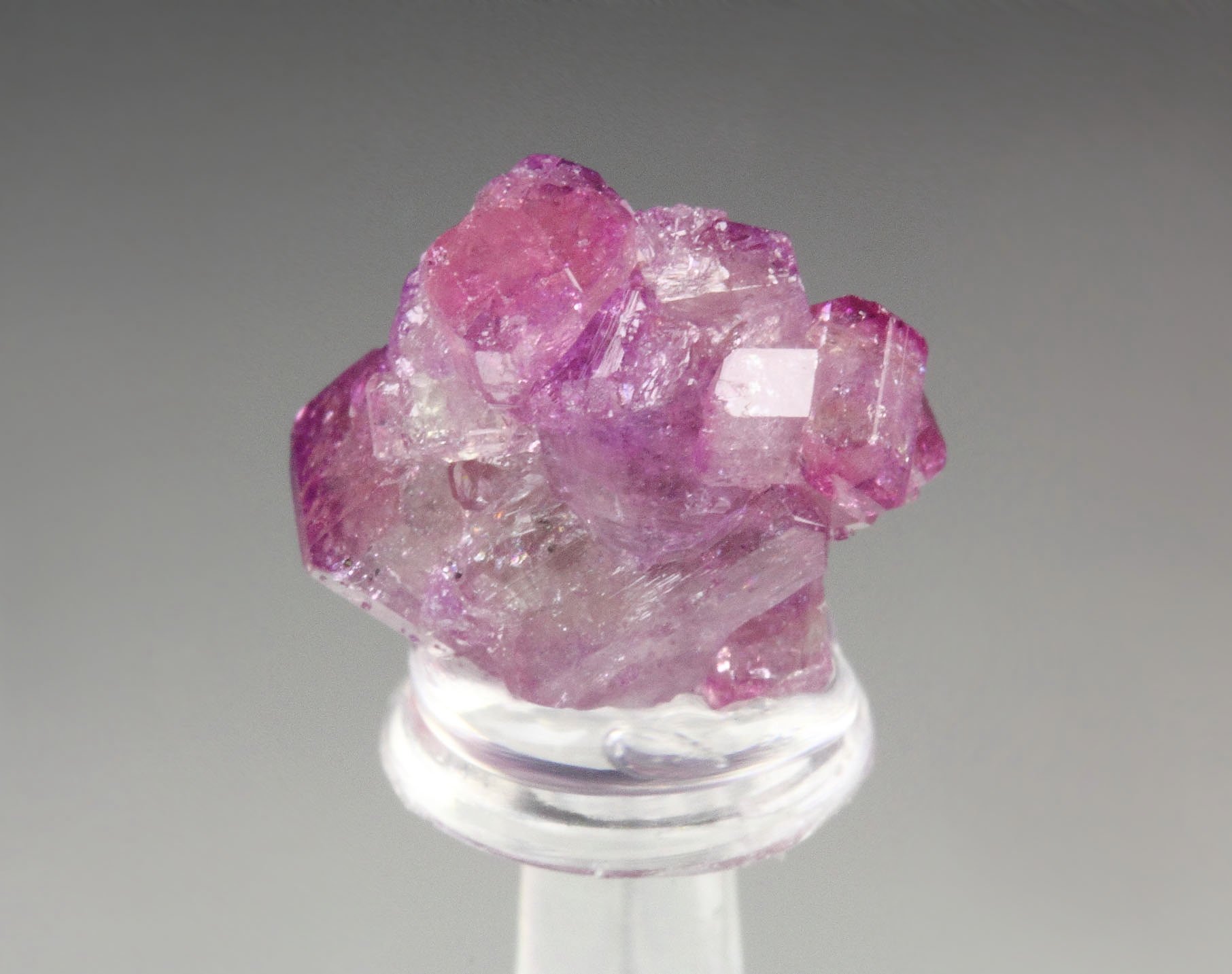 gem VESUVIANITE with RASPBERRY CAPS bi-terminated