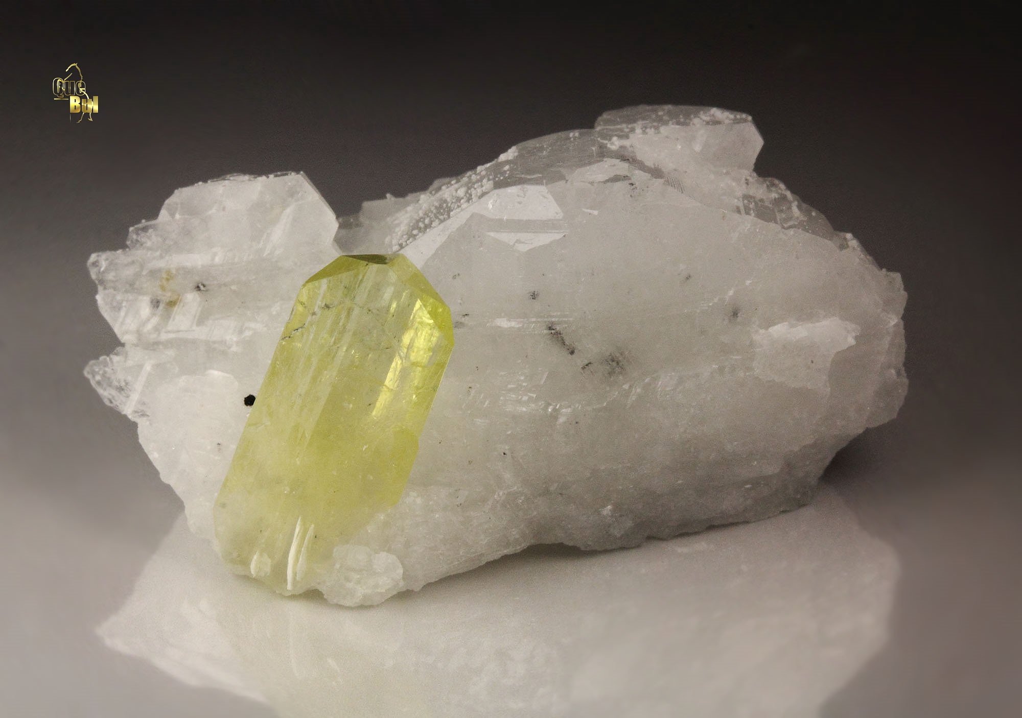 gem BRAZILIANITE, ALBITE