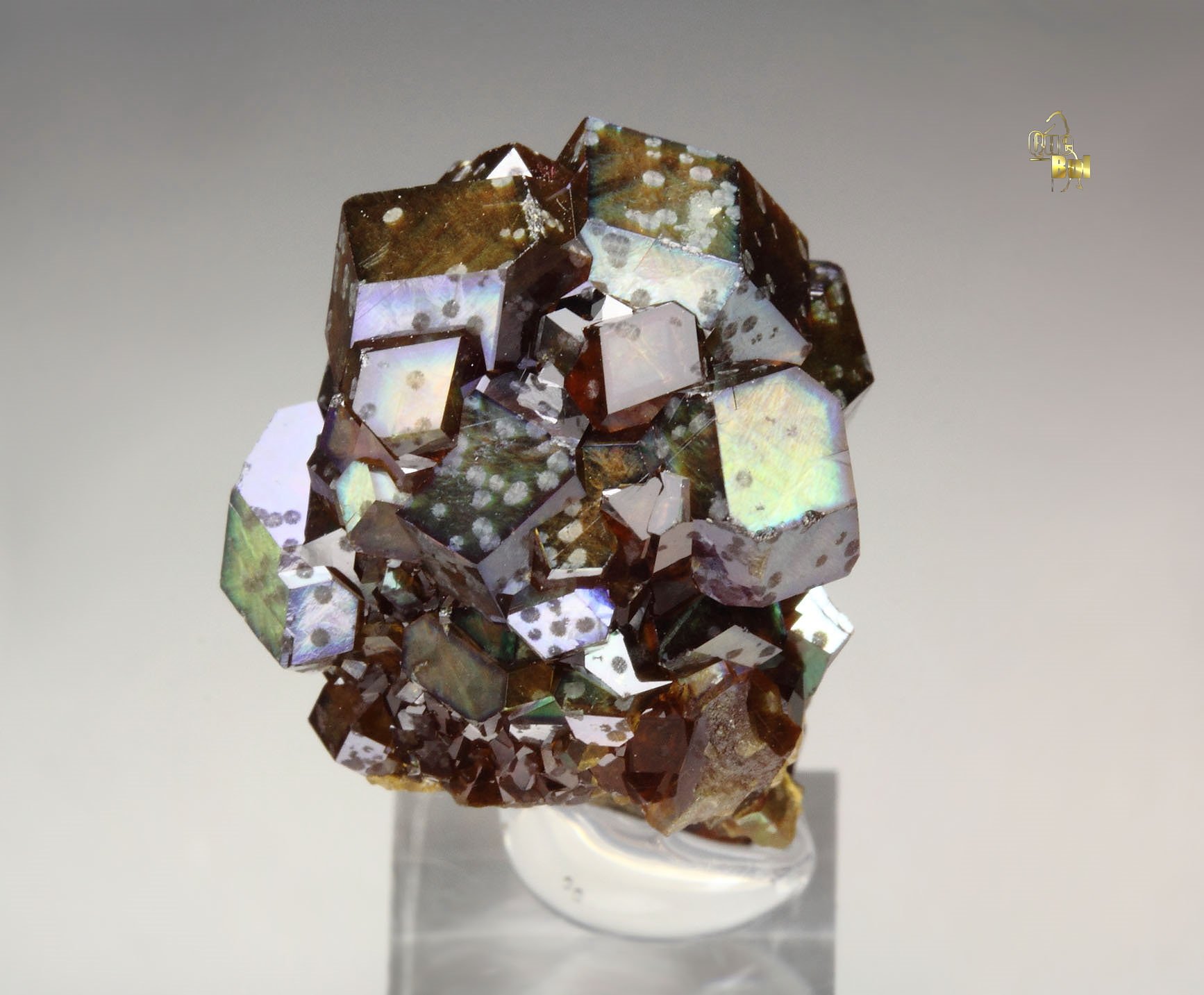 iridescent rainbow GARNET var. ANDRADITE