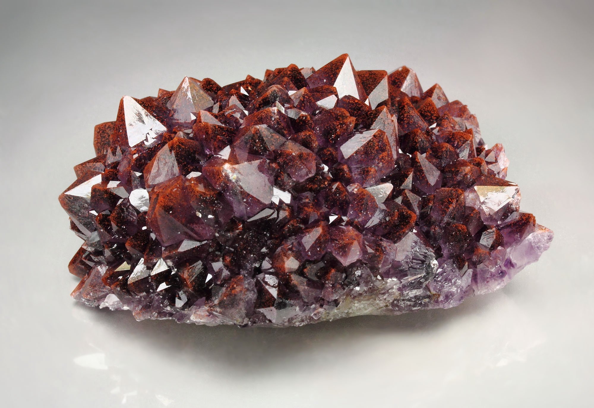 QUARTZ var. AMETHYST with HEMATITE inclusions