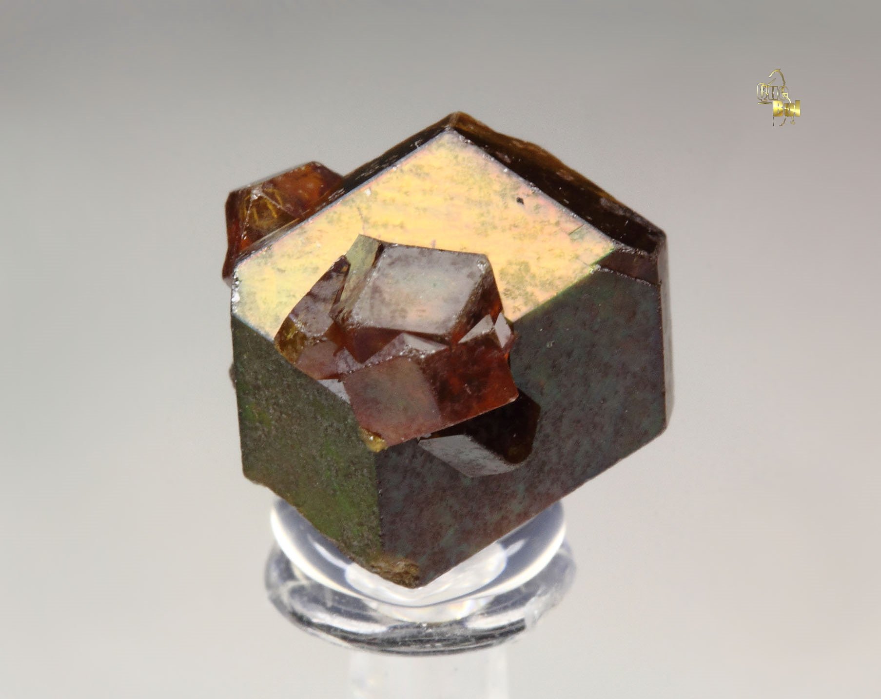 iridescent rainbow GARNET var. ANDRADITE