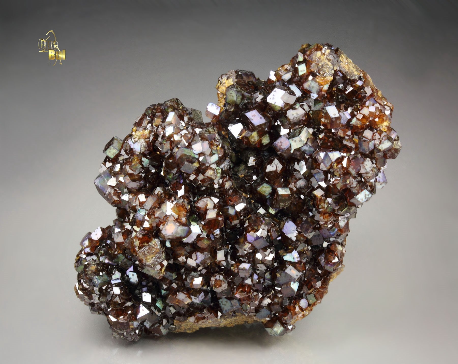 iridescent rainbow GARNET var. ANDRADITE