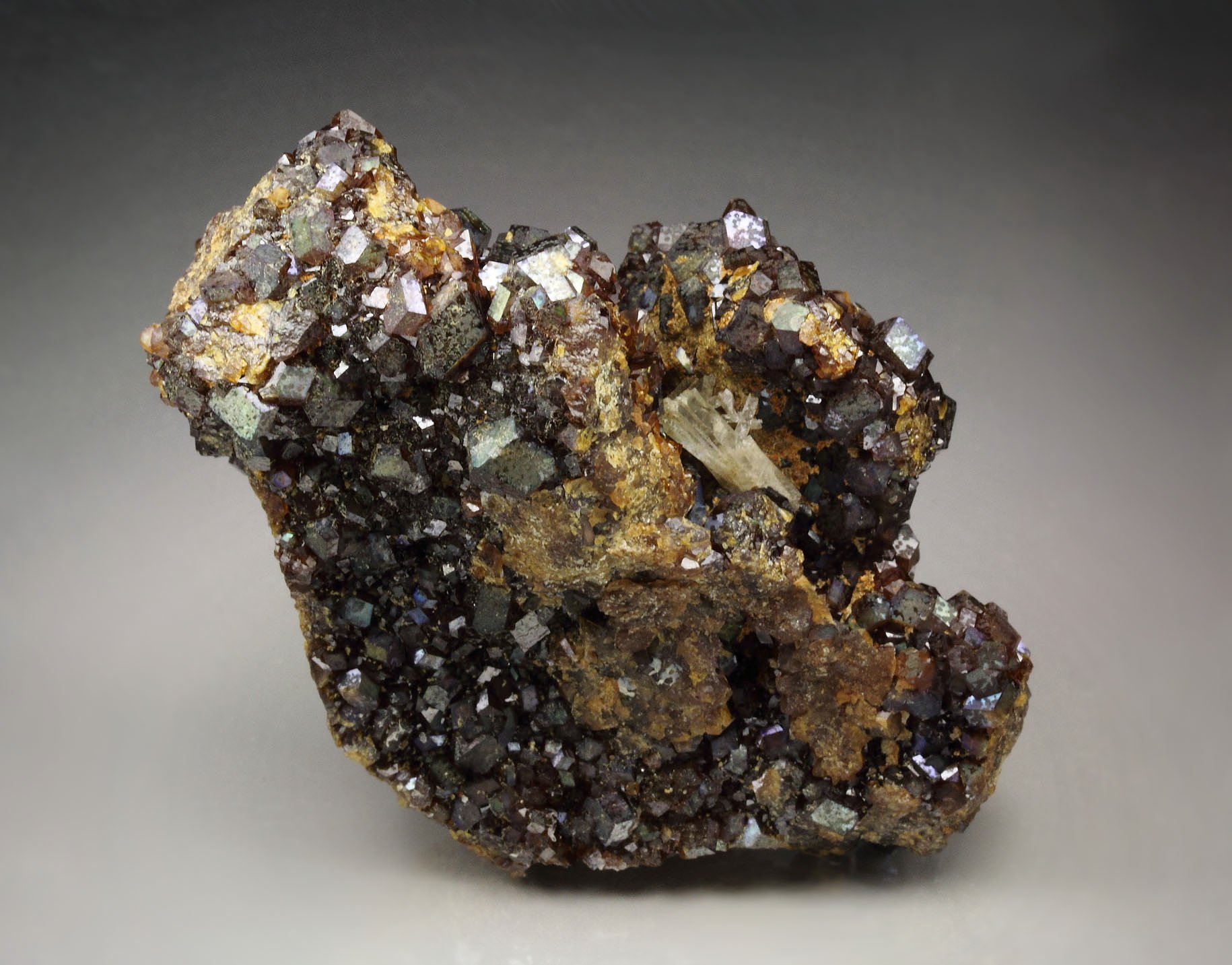 iridescent rainbow GARNET var. ANDRADITE