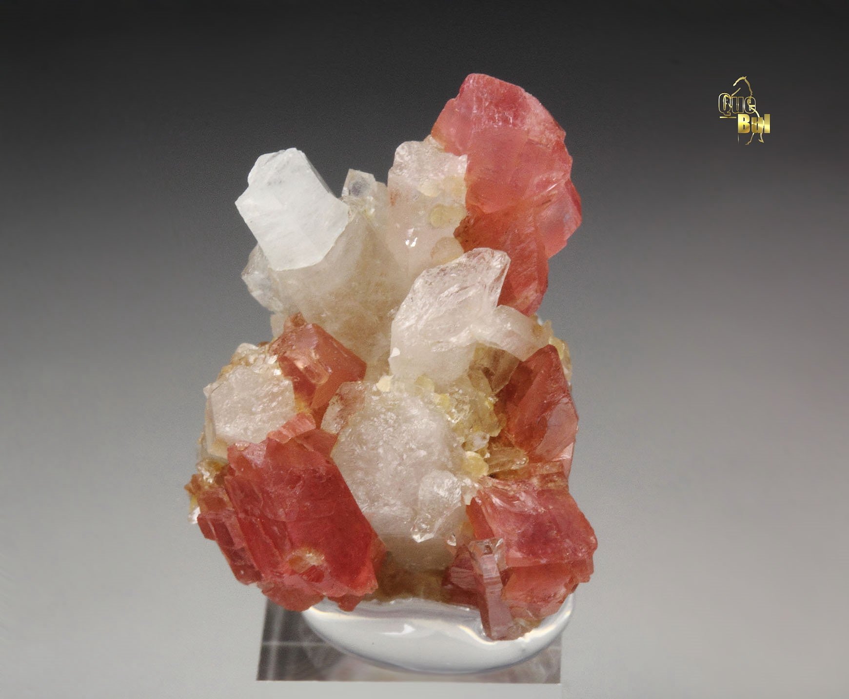 RHODOCHROSITE, QUARTZ
